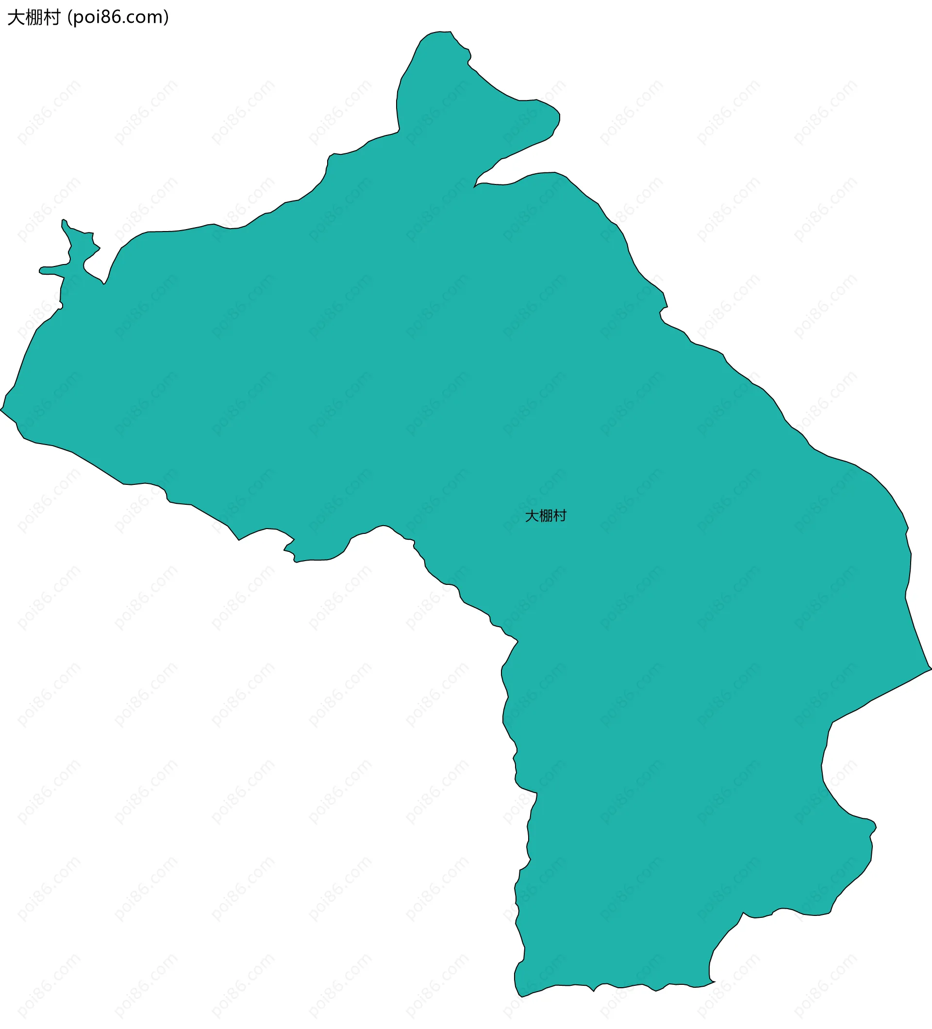 大棚村边界地图