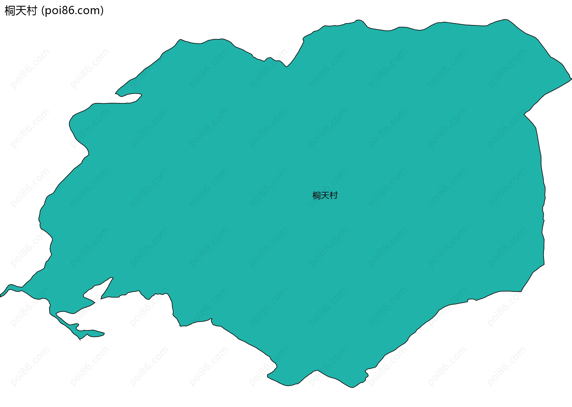 桐天村边界地图