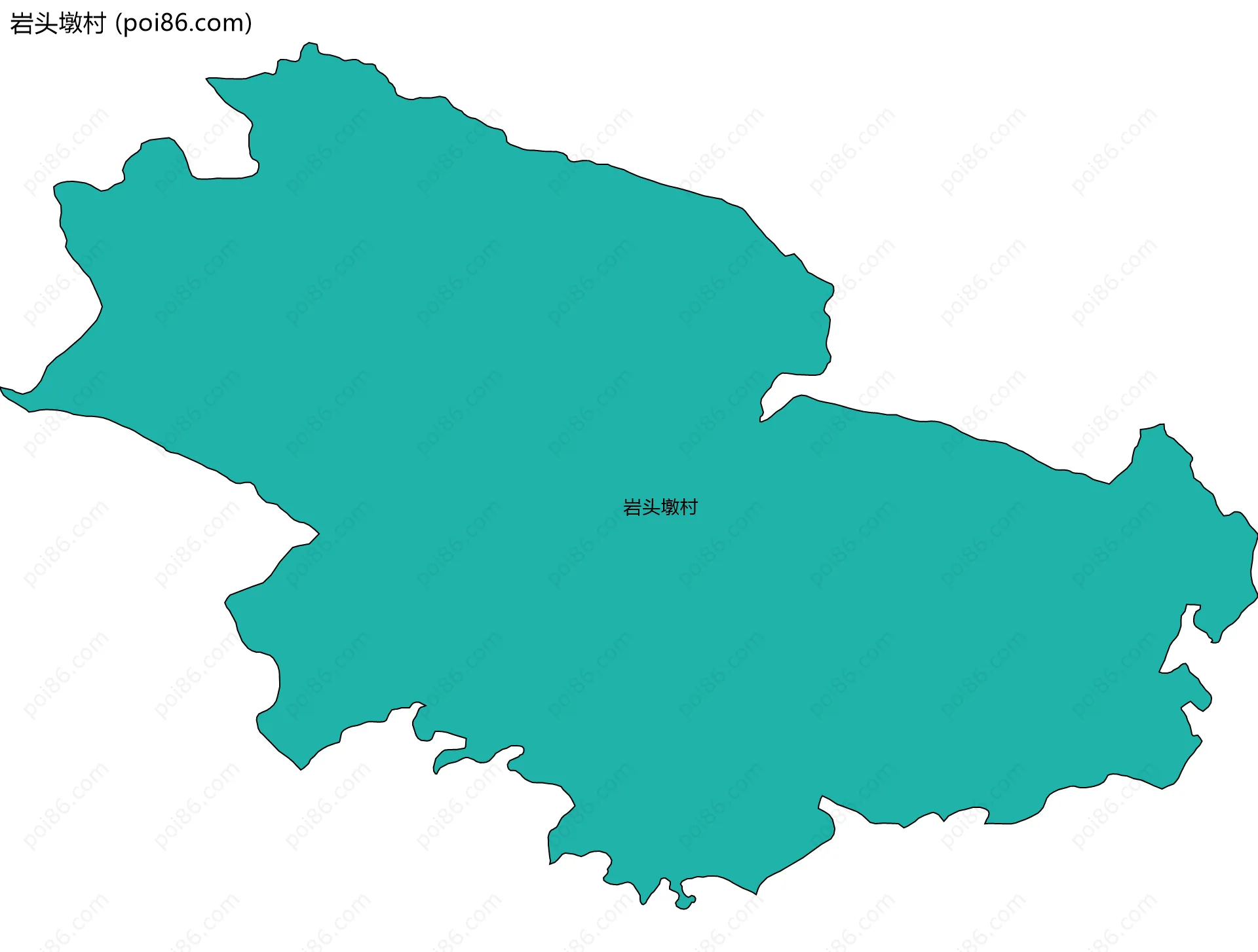 岩头墩村边界地图