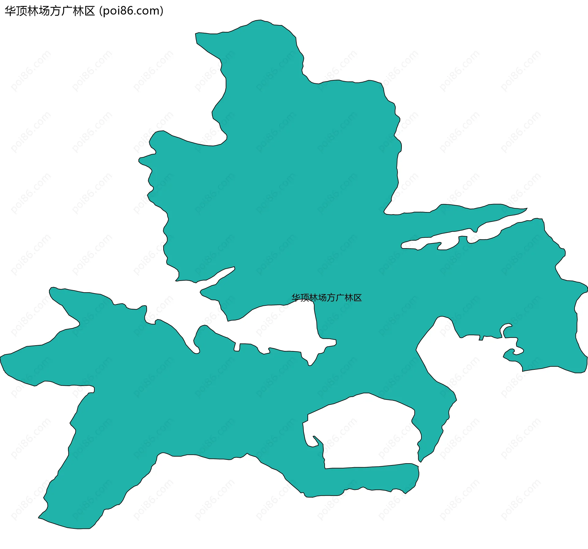 华顶林场方广林区边界地图