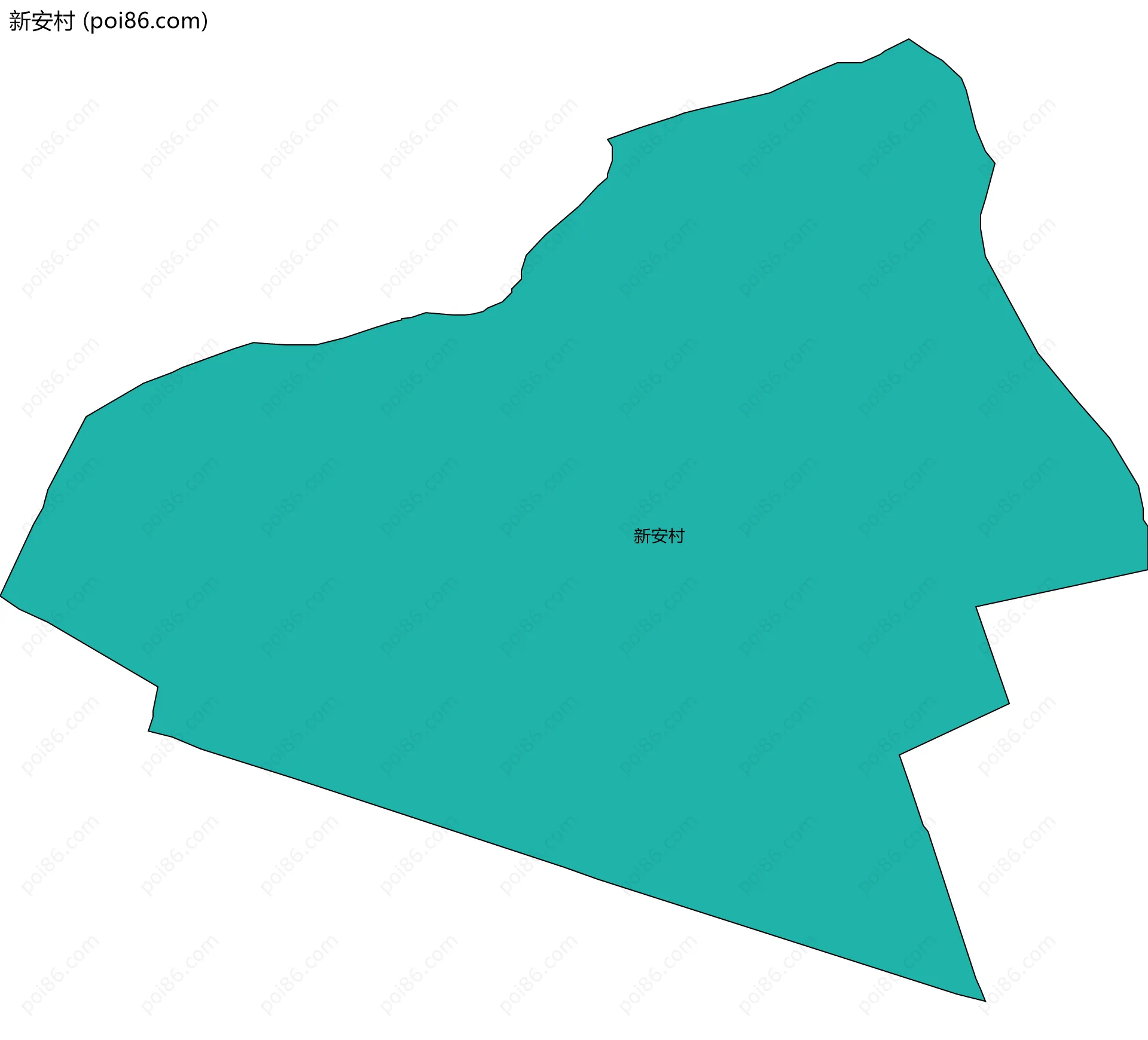 新安村边界地图