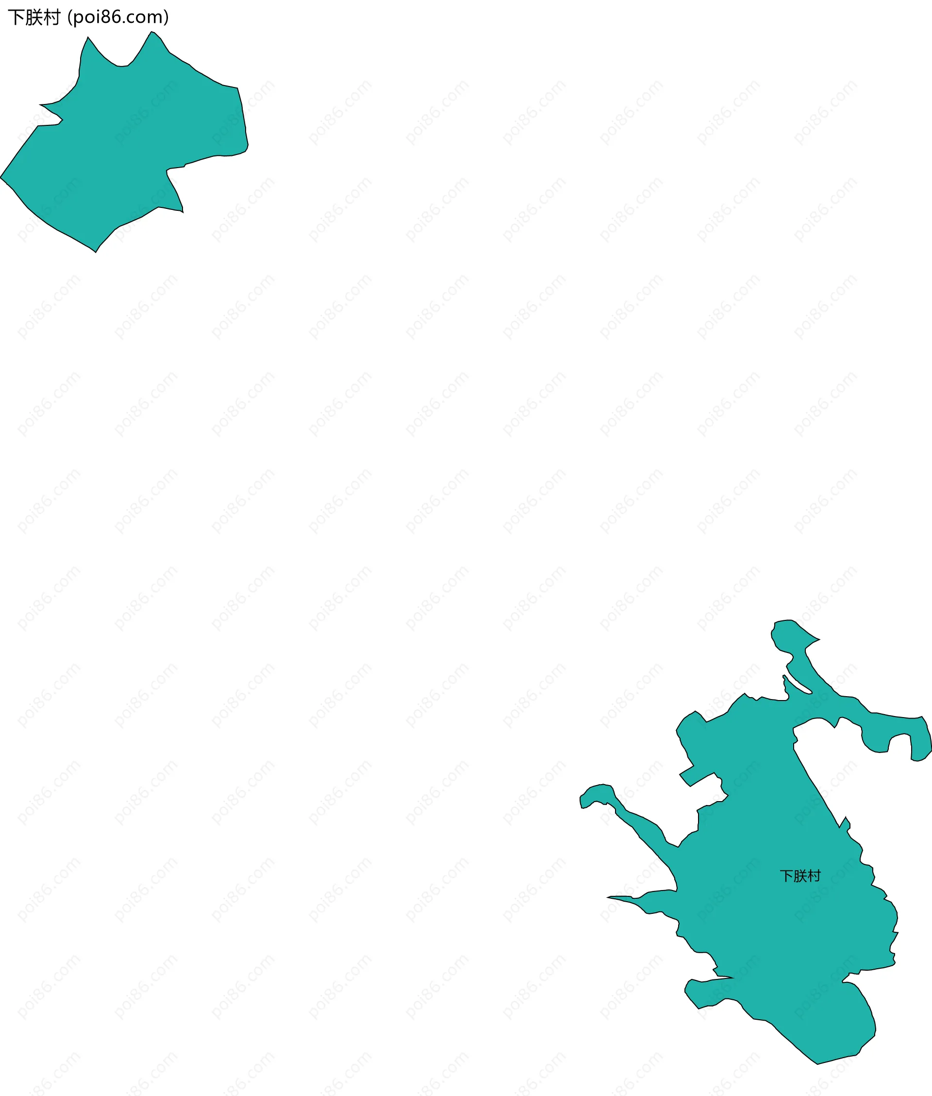 下朕村边界地图