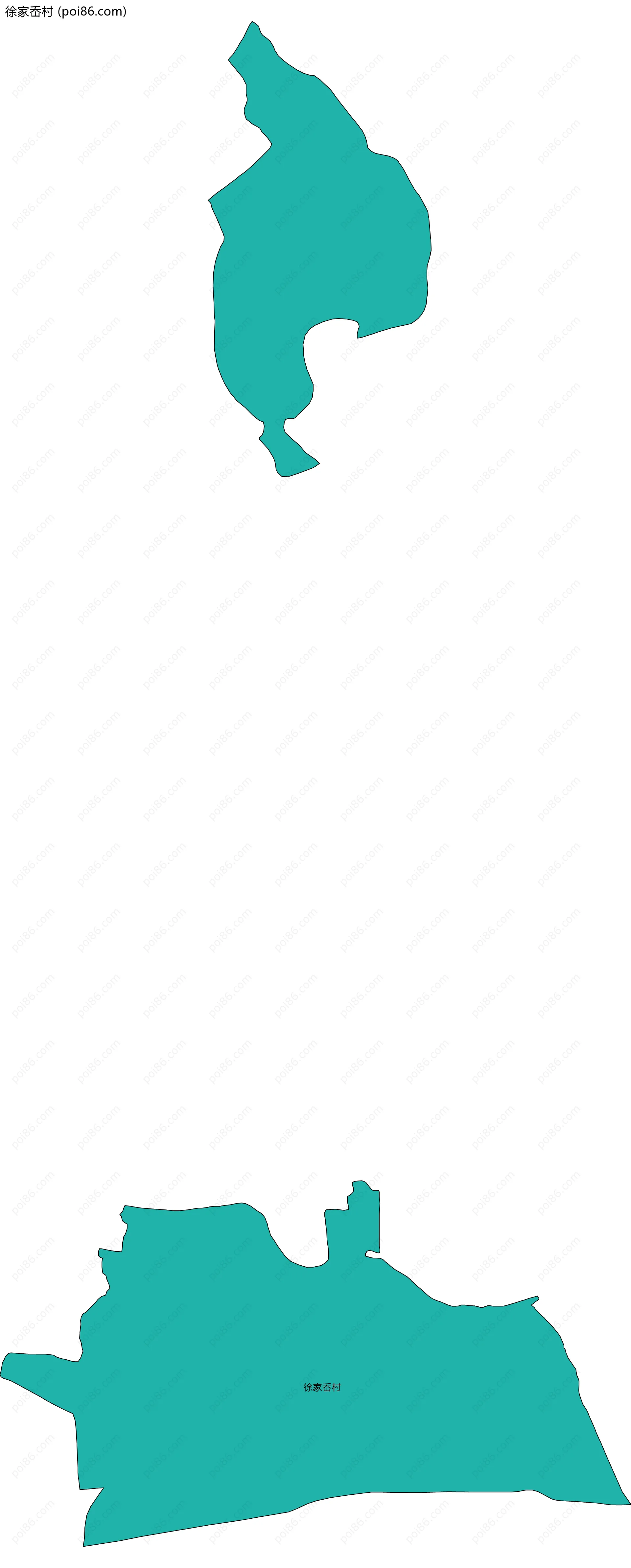 徐家岙村边界地图