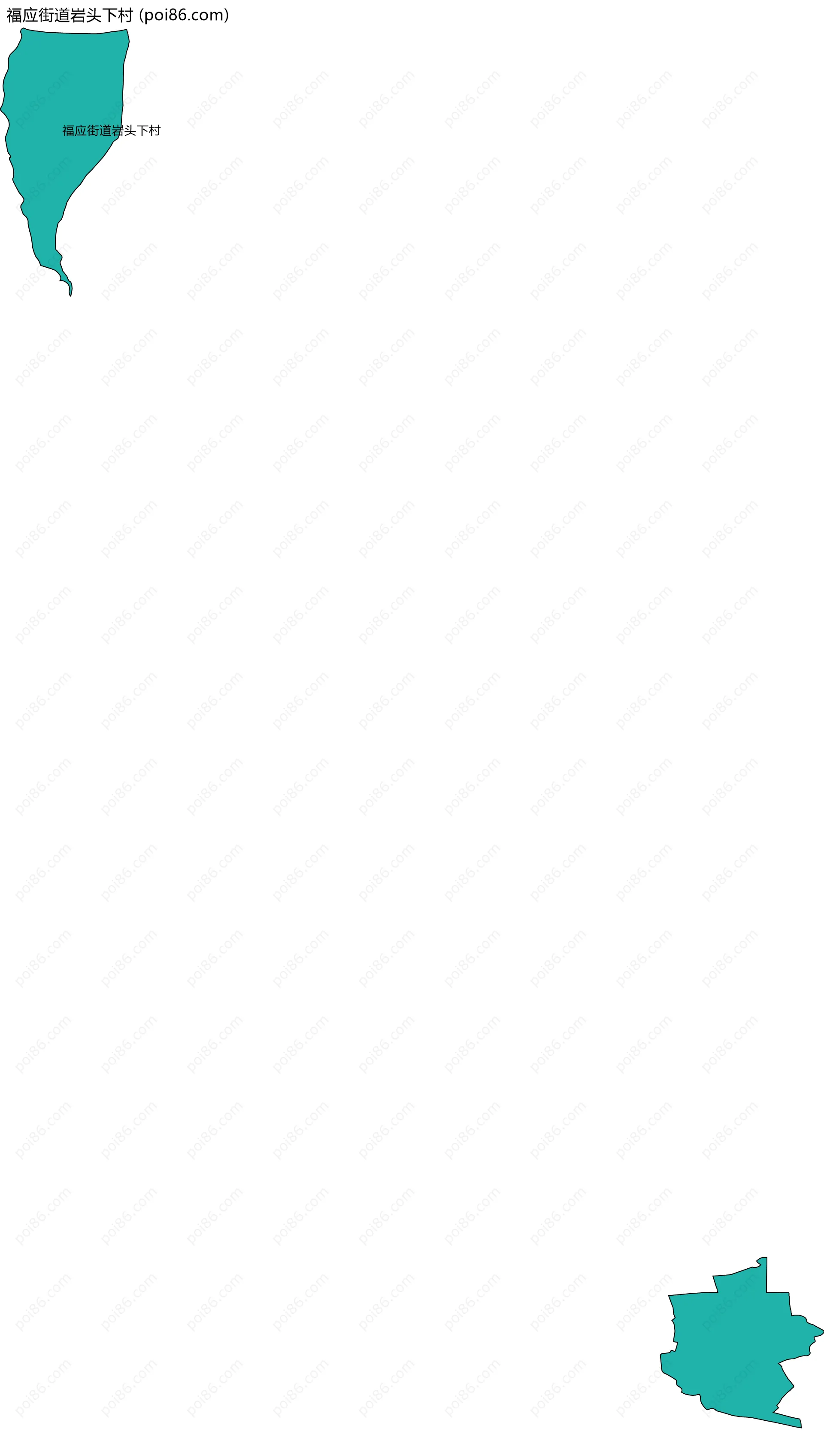 福应街道岩头下村边界地图
