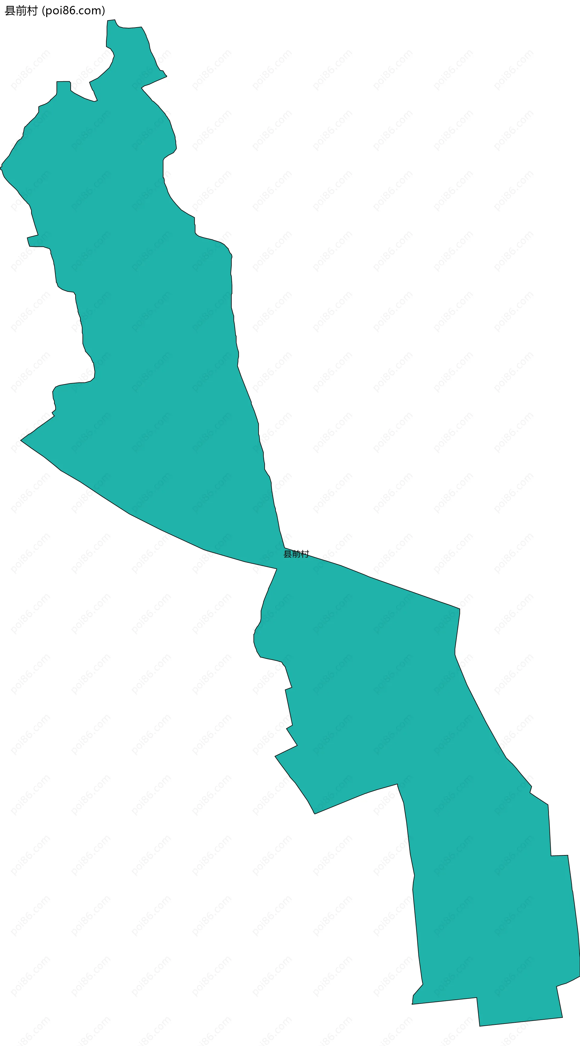 县前村边界地图