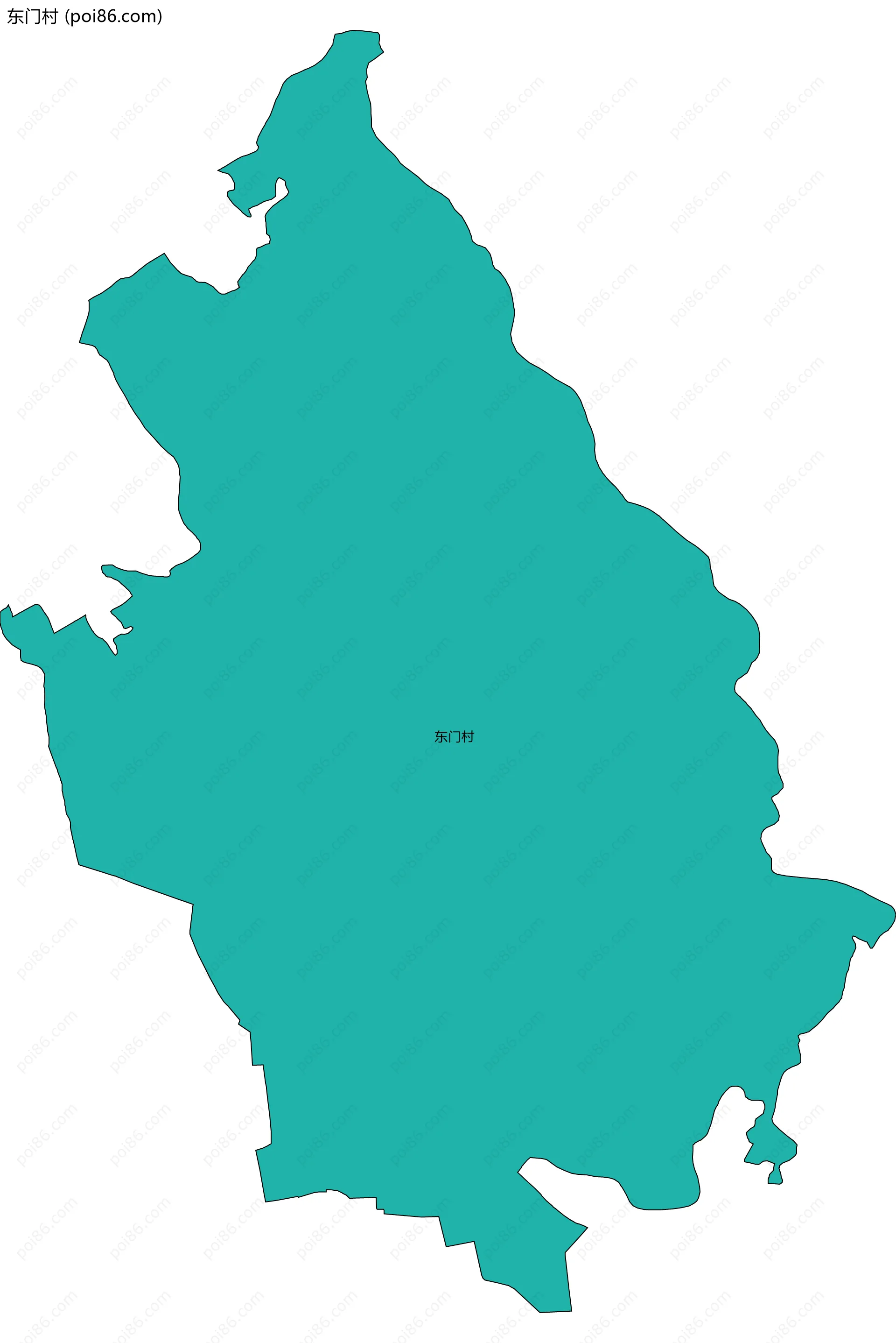 东门村边界地图