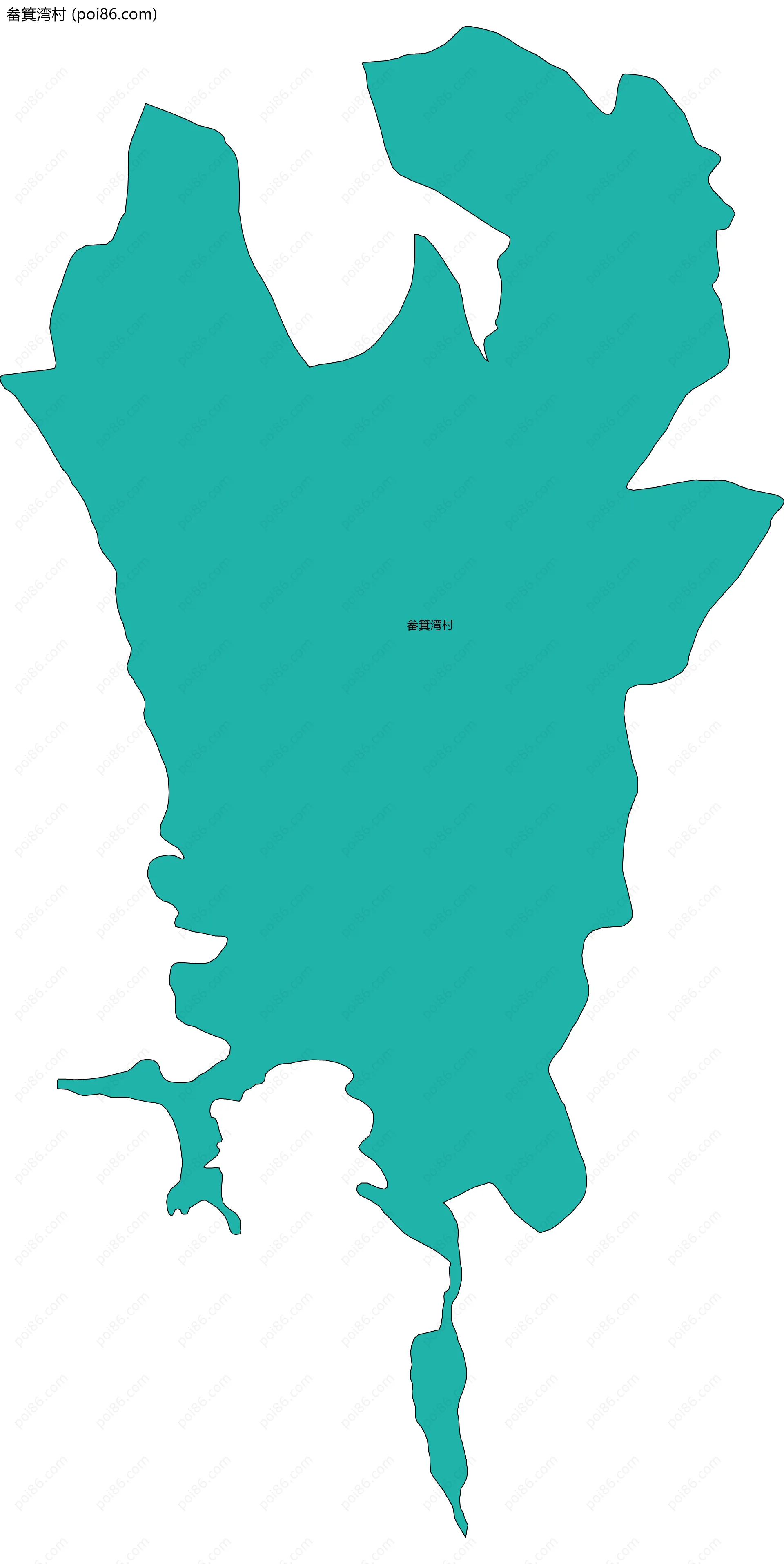 畚箕湾村边界地图