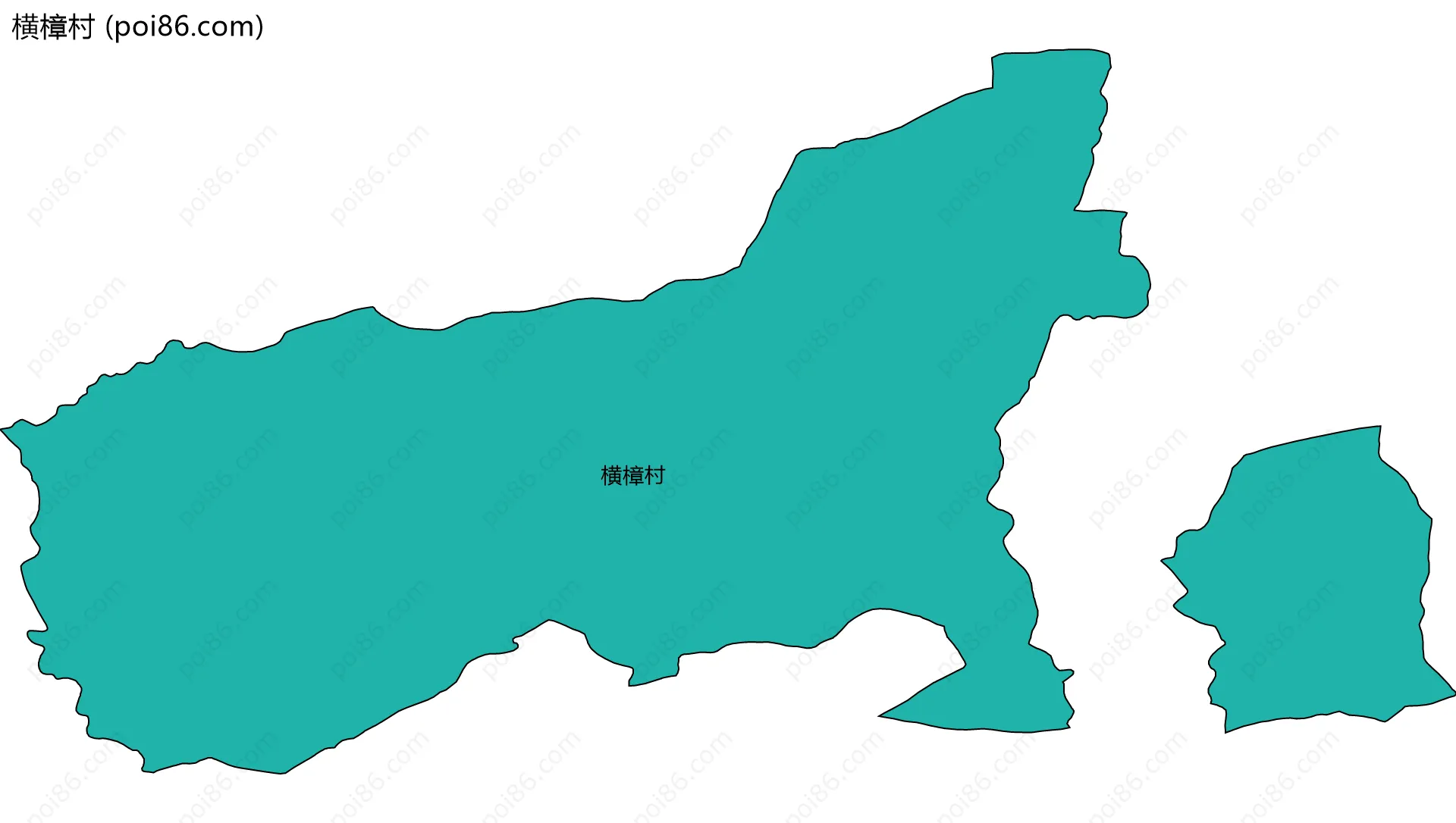 横樟村边界地图