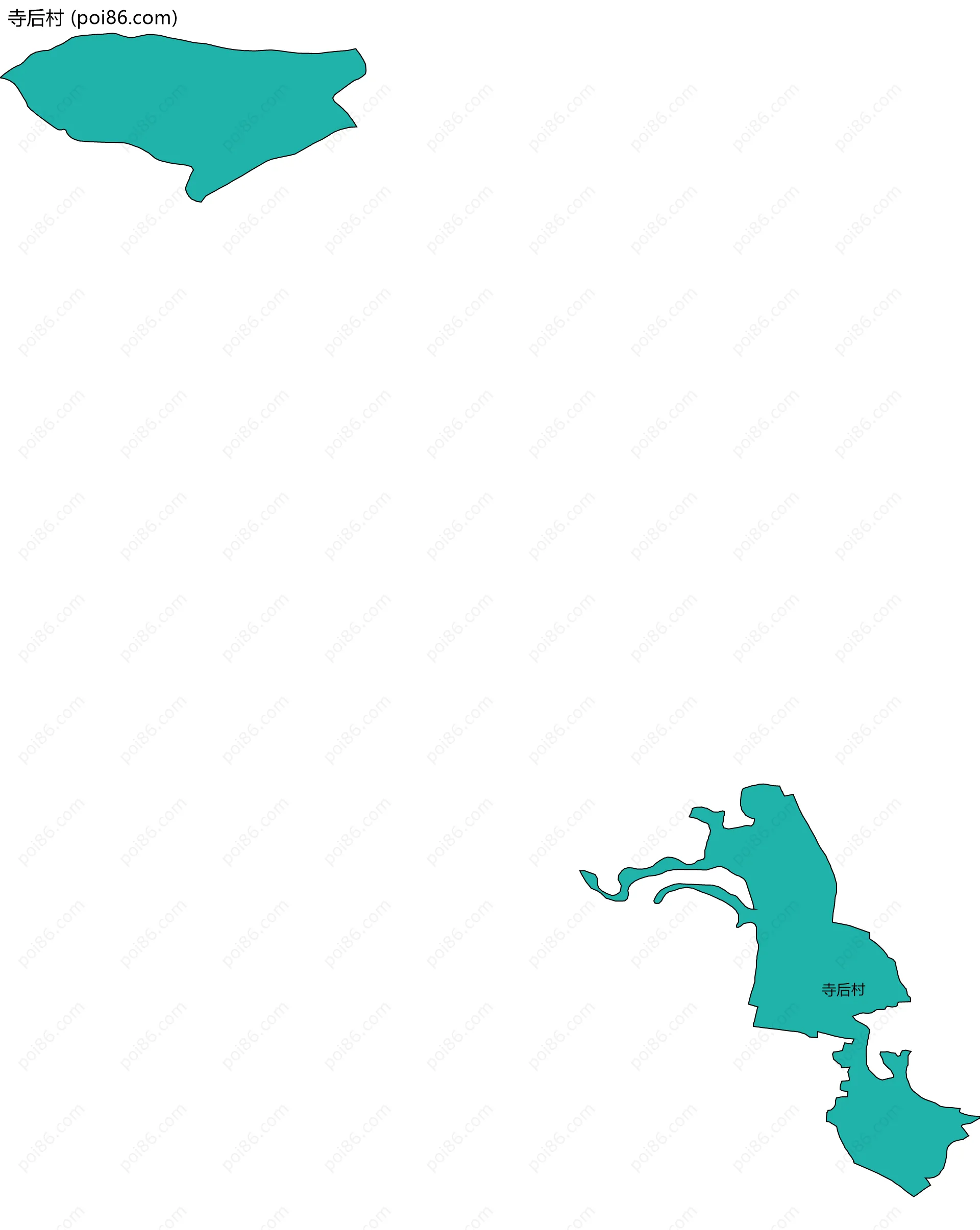 寺后村边界地图