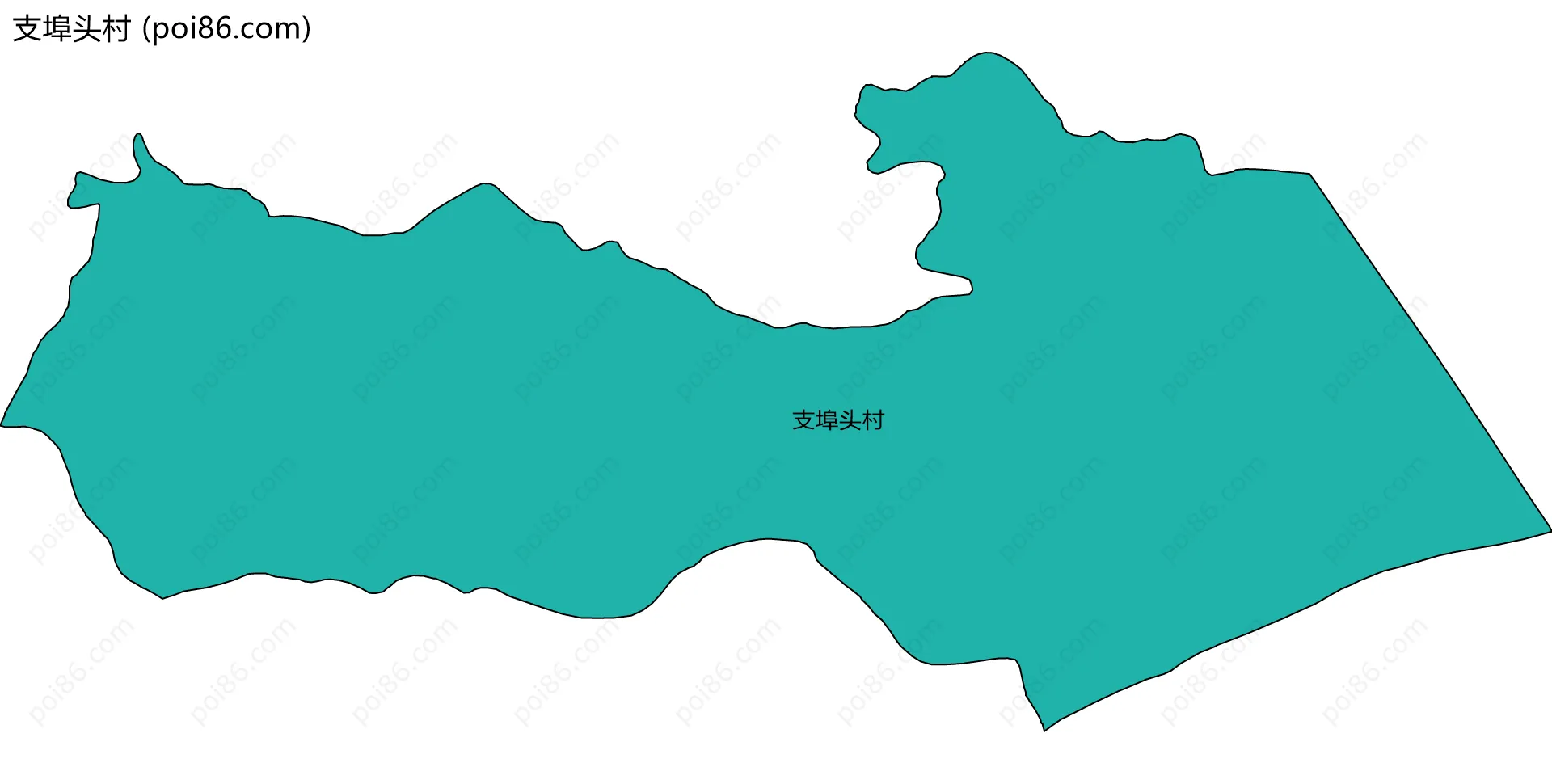 支埠头村边界地图
