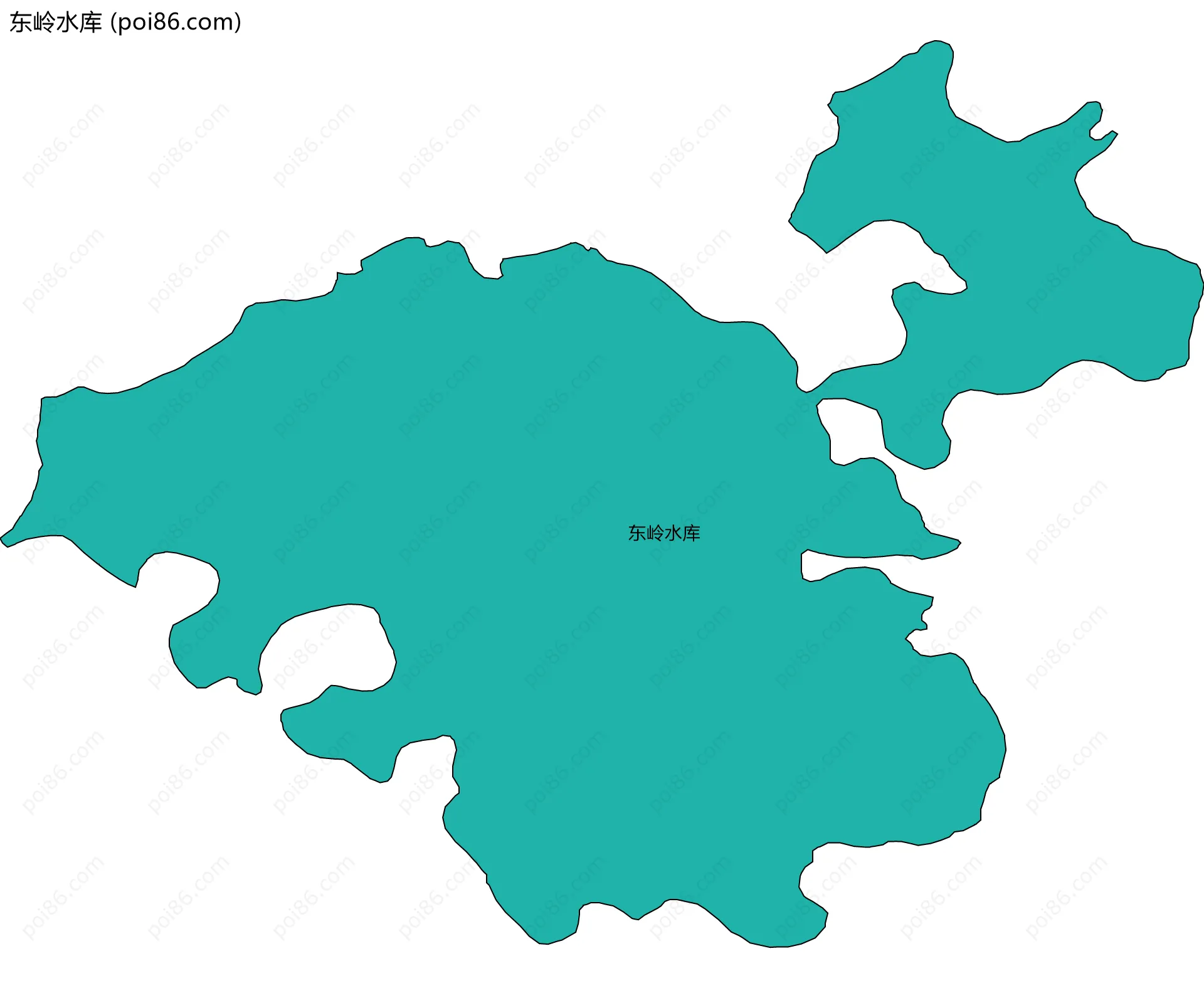 东岭水库边界地图