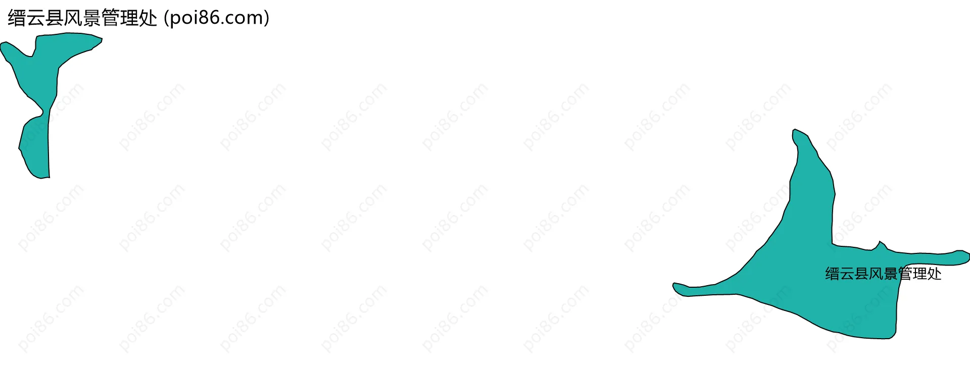 缙云县风景管理处边界地图
