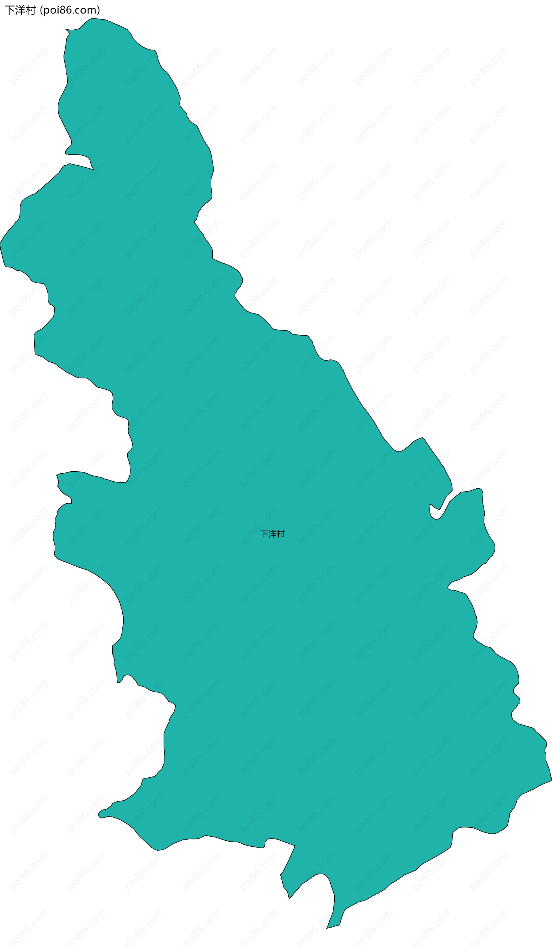 下洋村边界地图