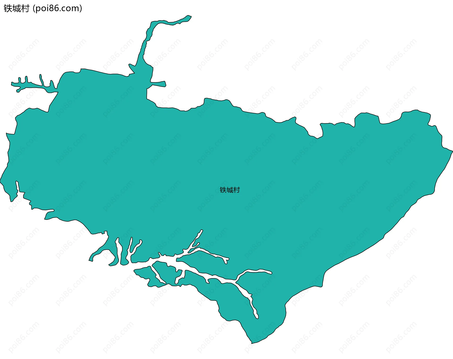 铁城村边界地图