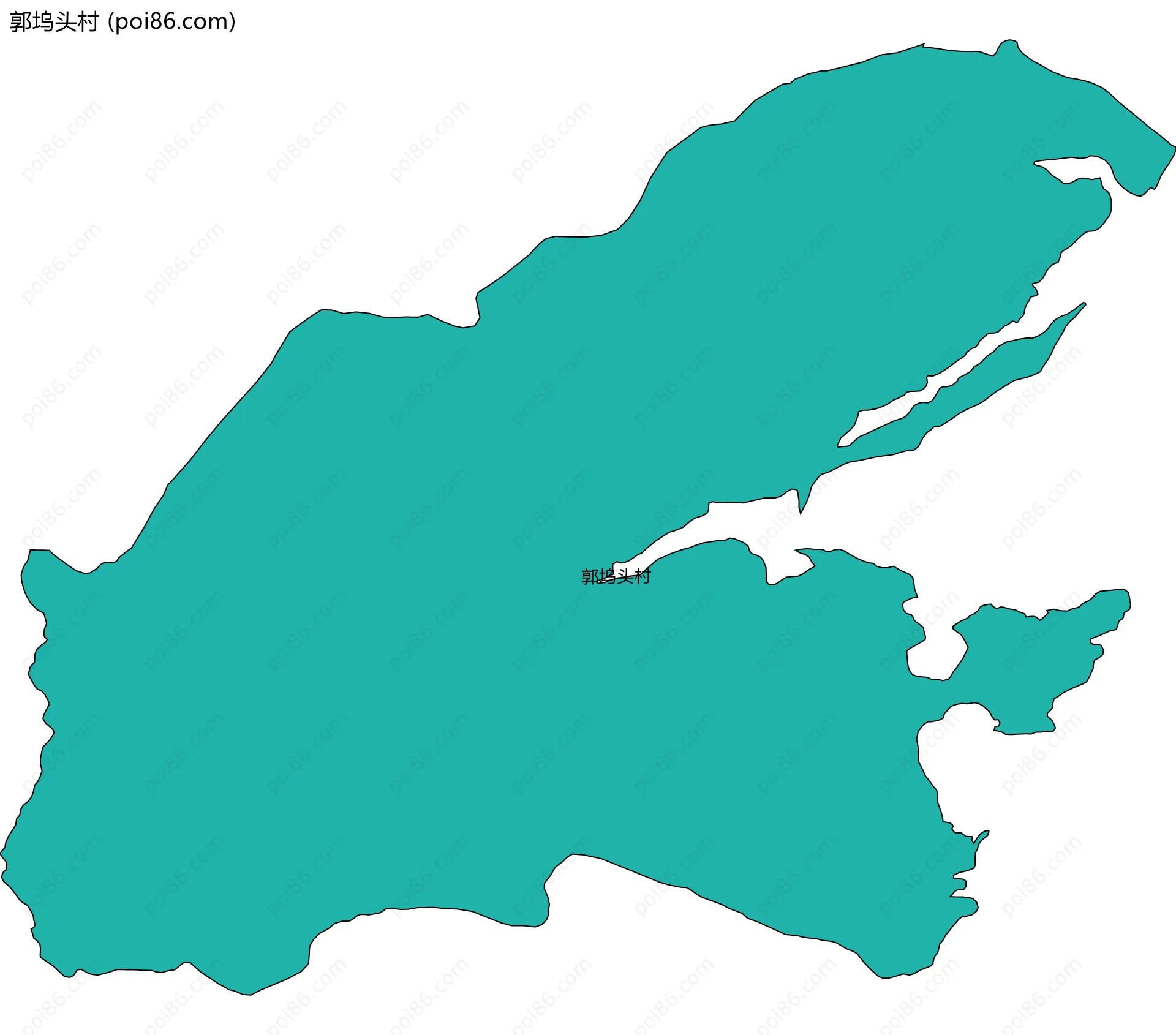 郭坞头村边界地图