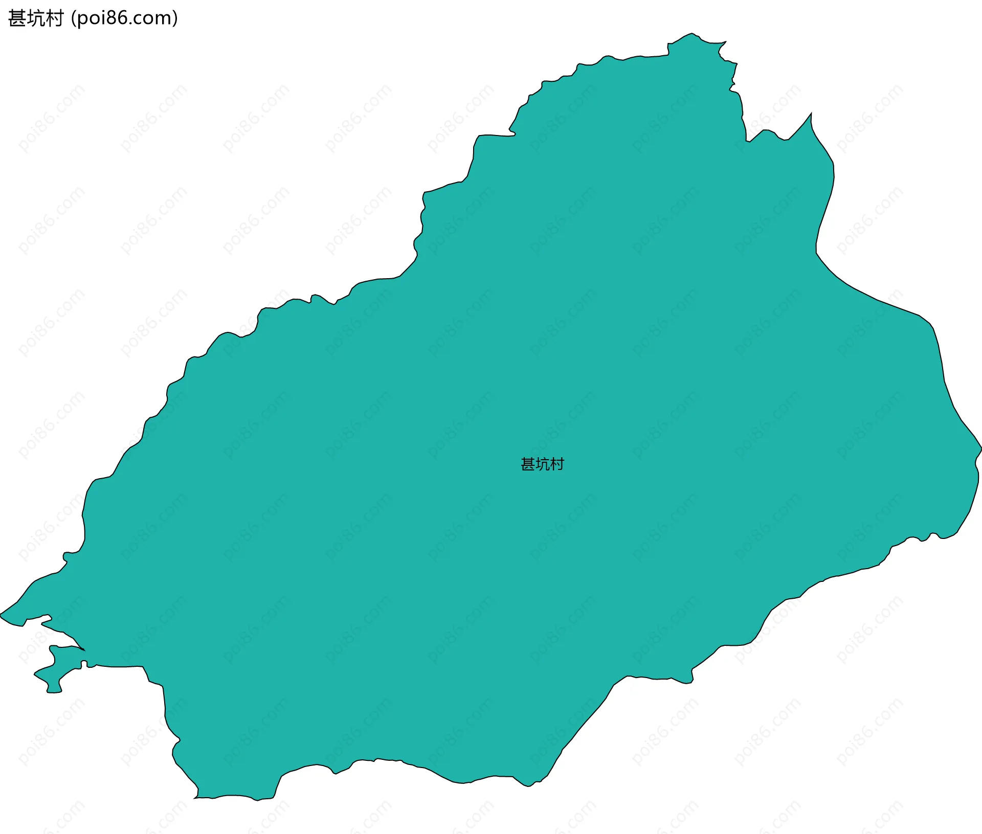 甚坑村边界地图