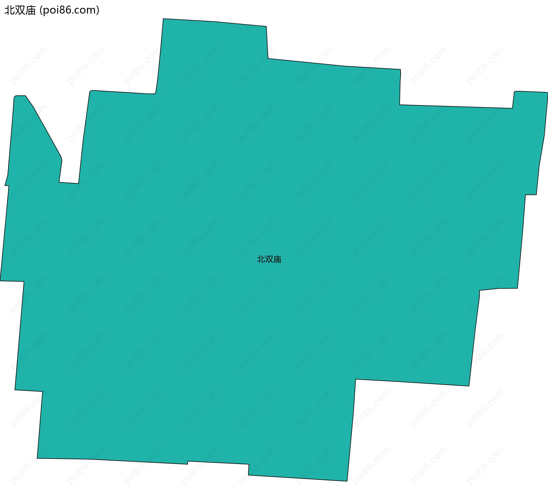 北双庙边界地图
