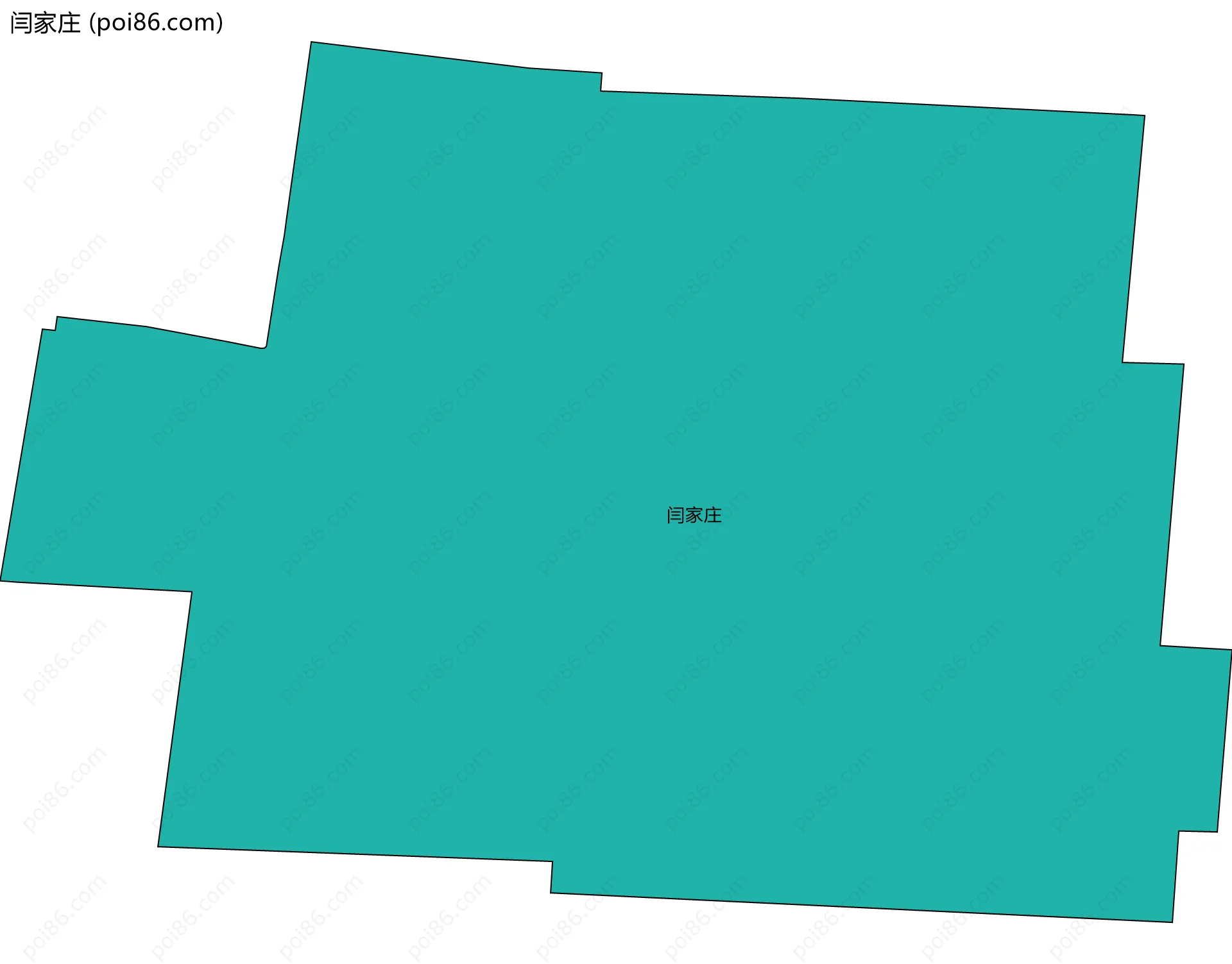 闫家庄边界地图