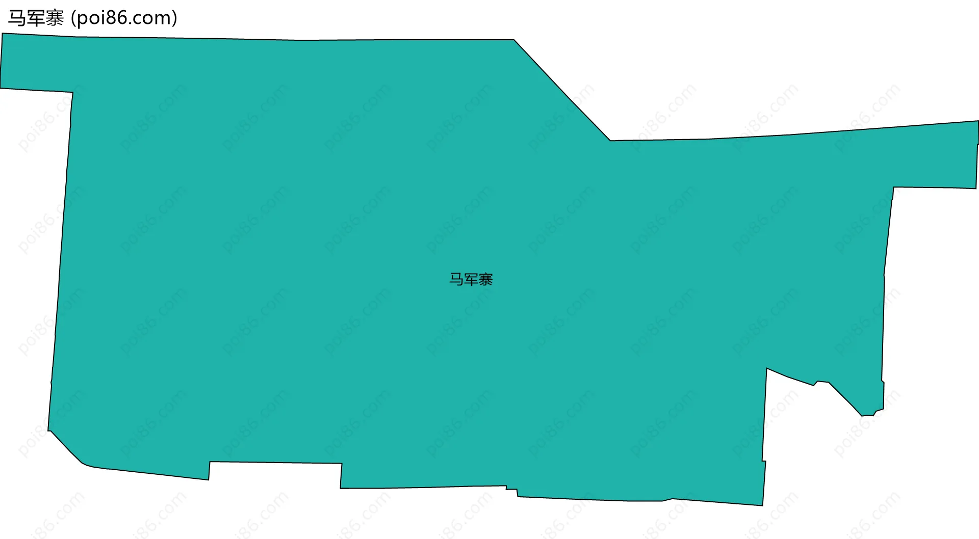 马军寨边界地图