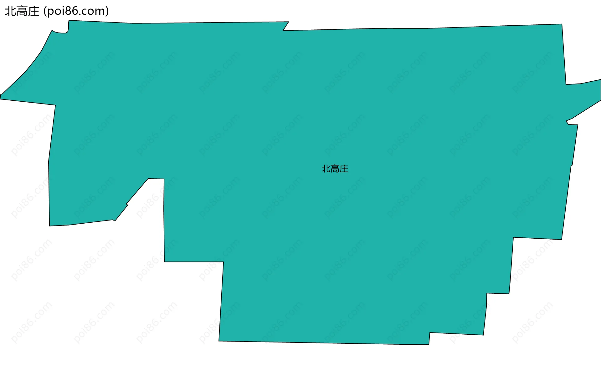 北高庄边界地图