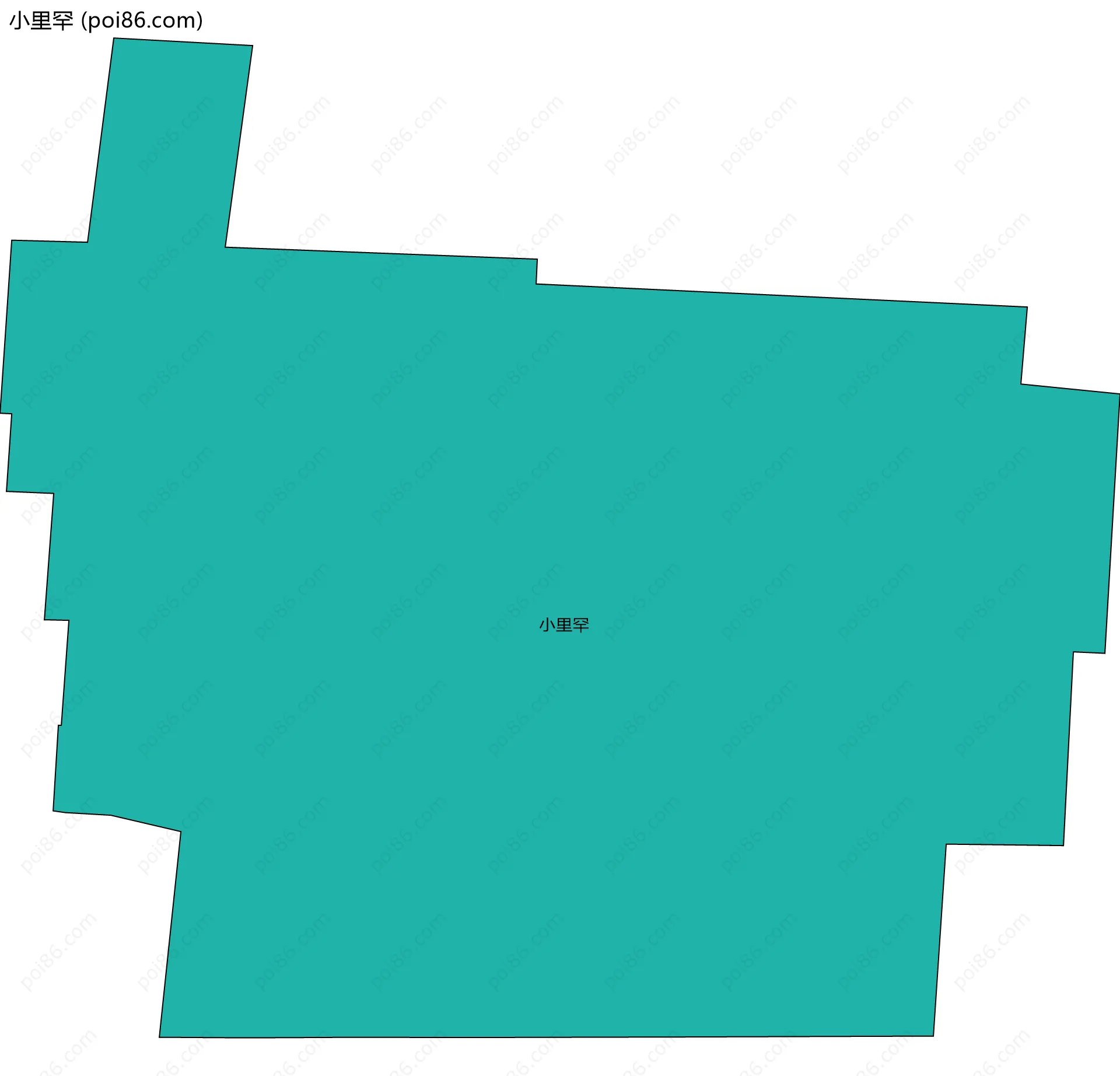 小里罕边界地图