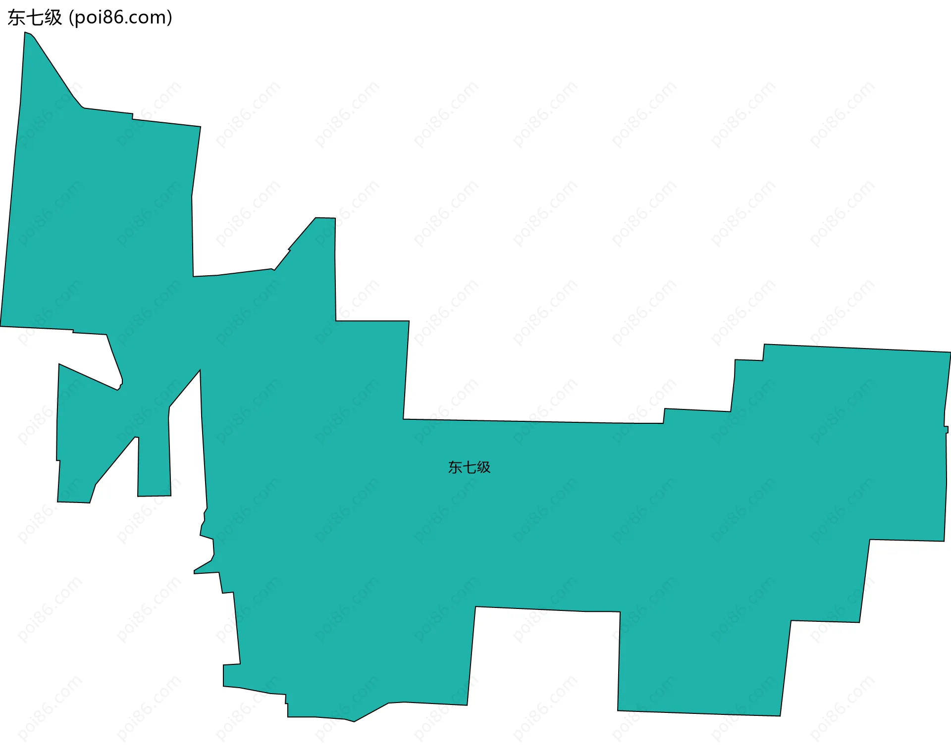 东七级边界地图