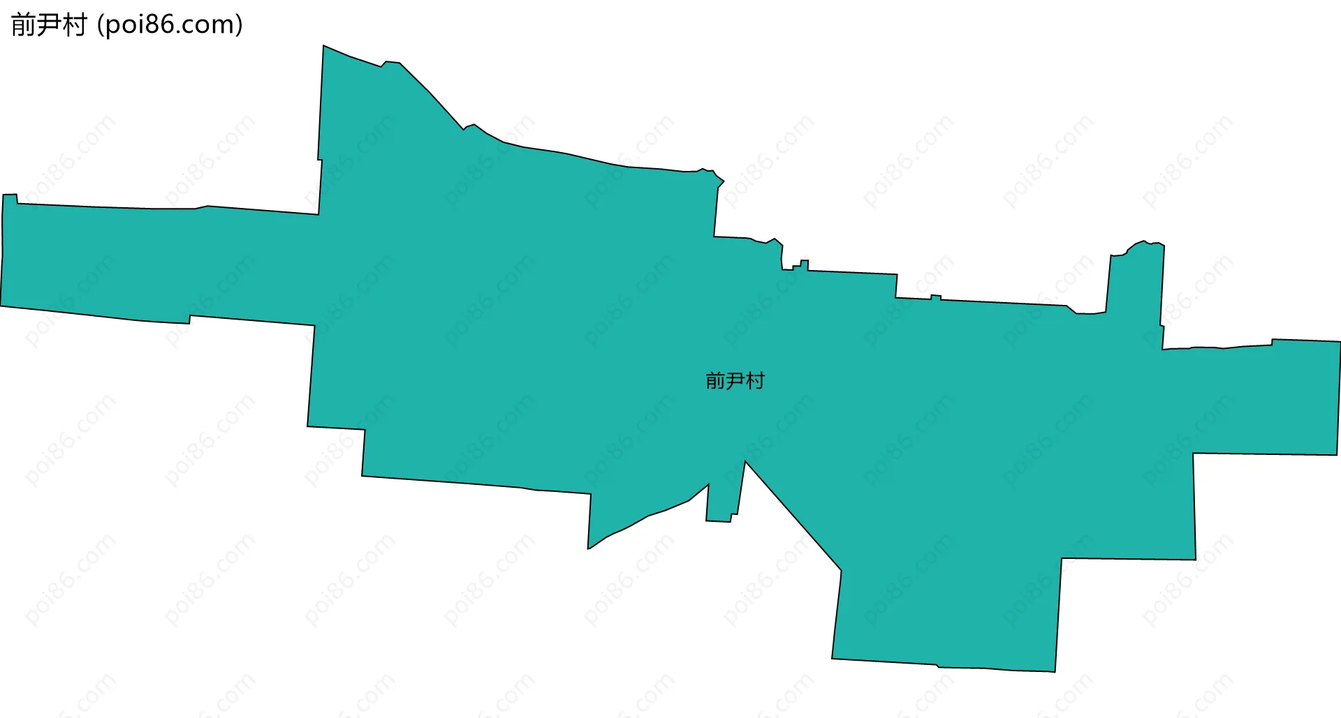 前尹村边界地图