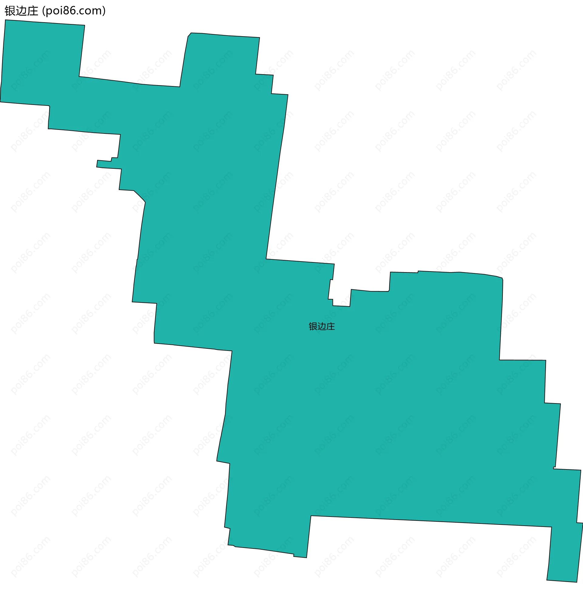 银边庄边界地图