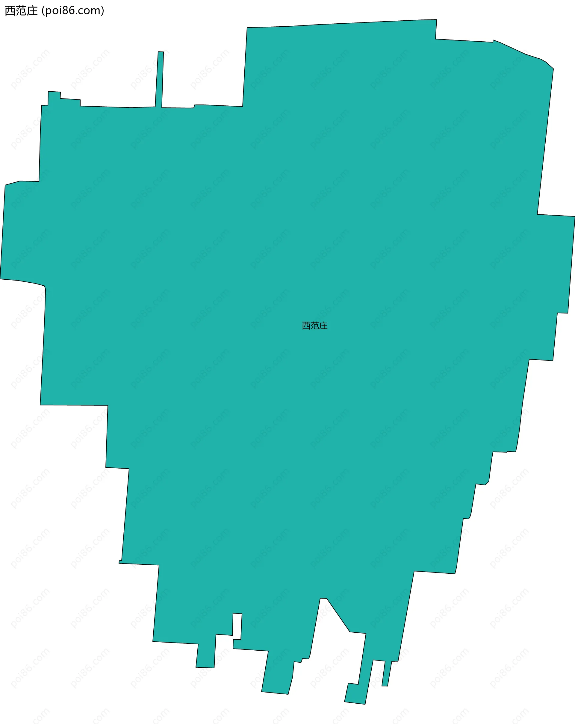 西范庄边界地图