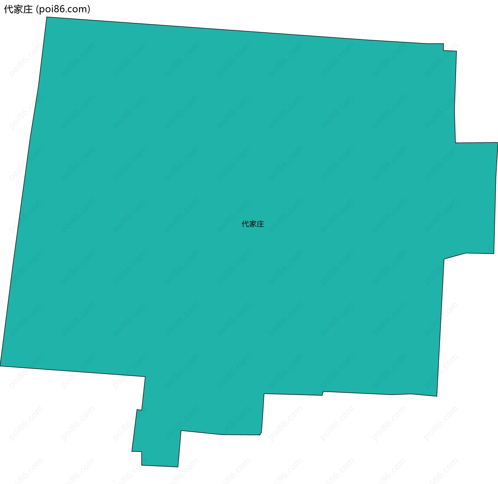 代家庄边界地图