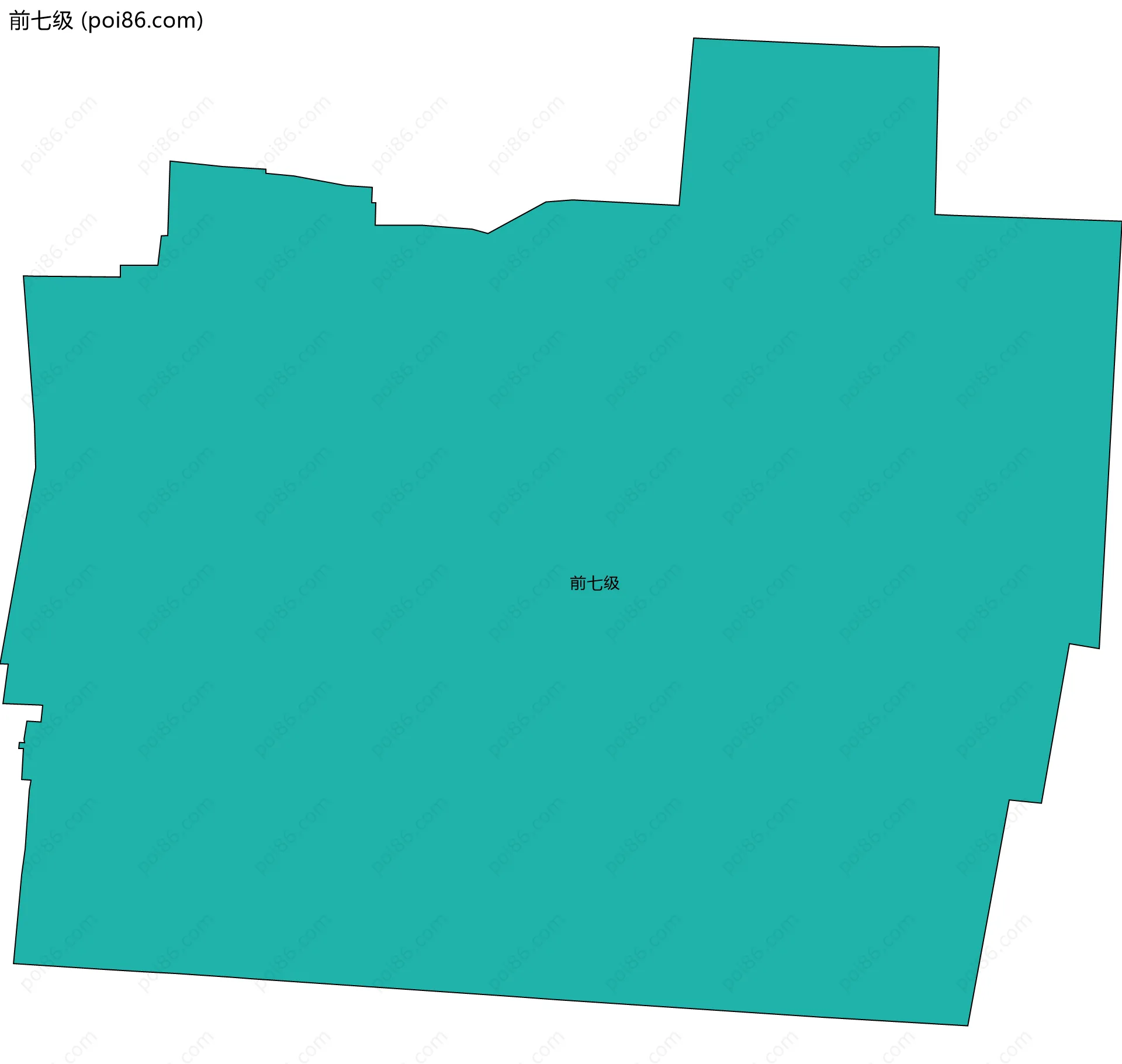 前七级边界地图