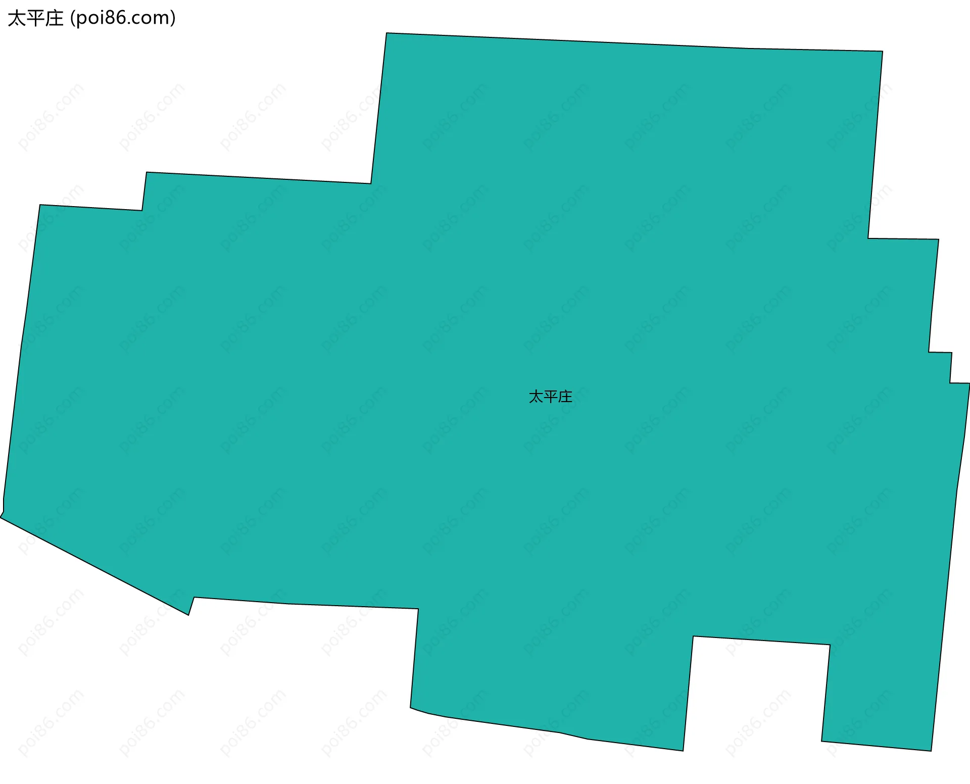 太平庄边界地图