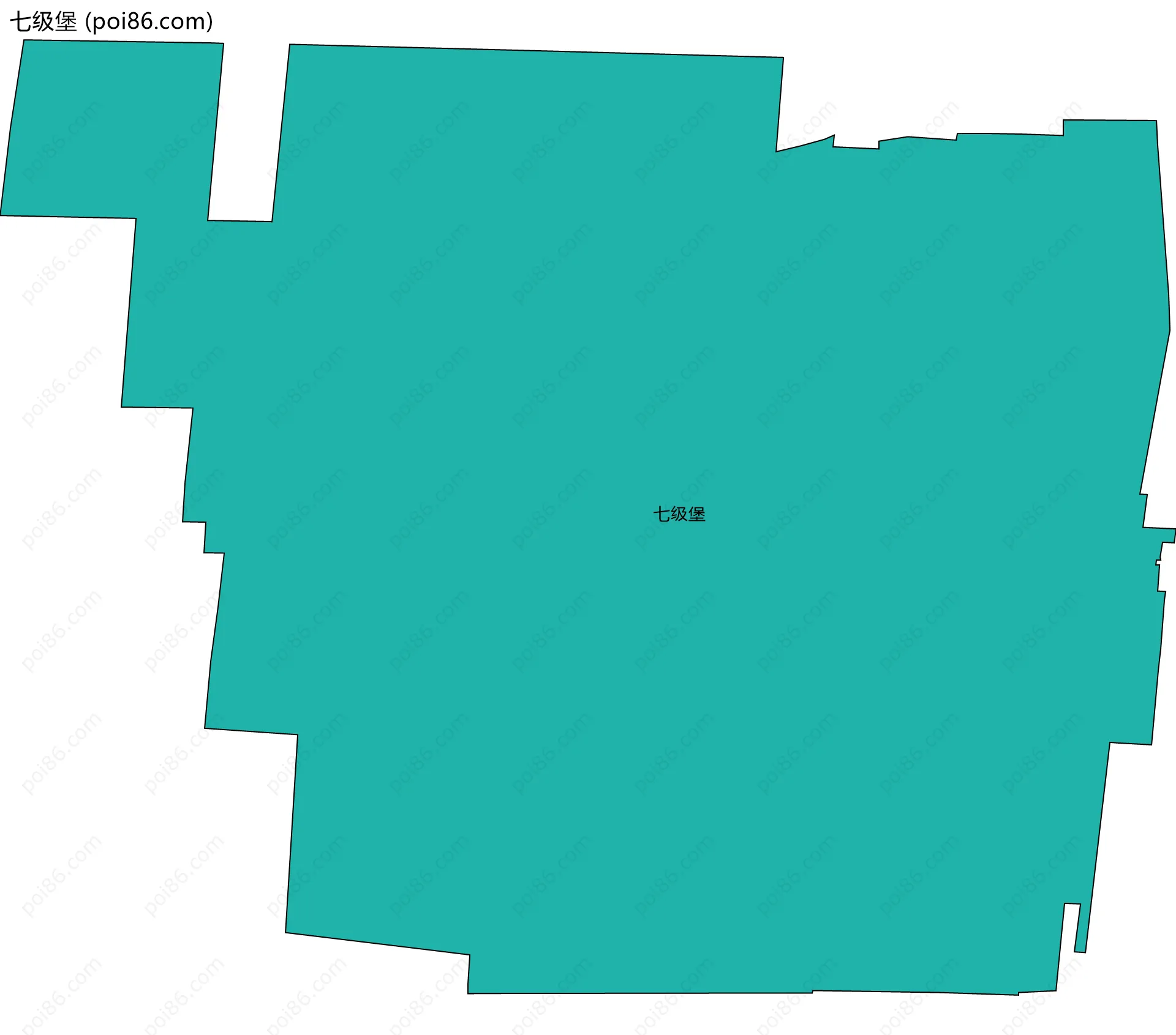 七级堡边界地图