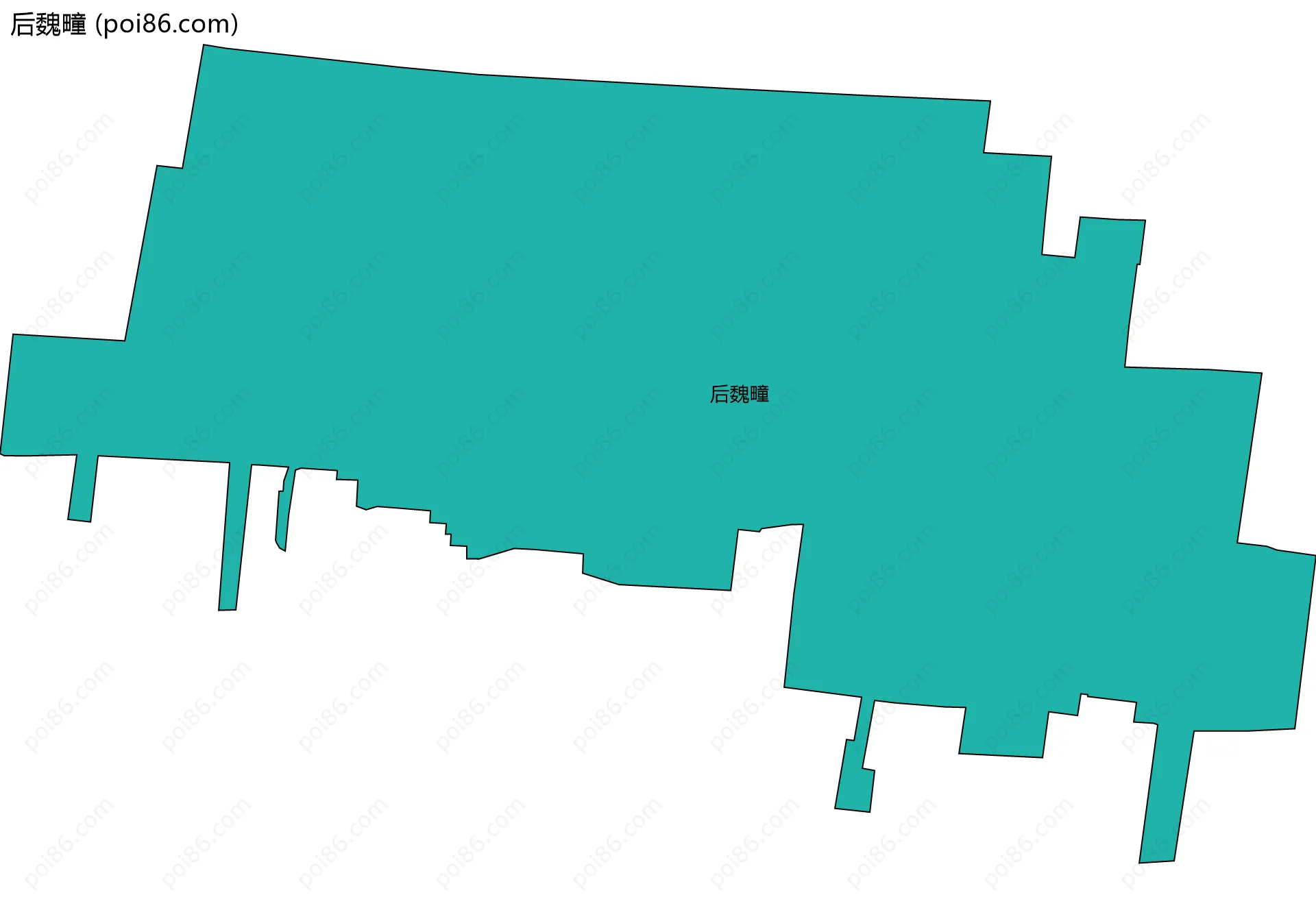 后魏疃边界地图
