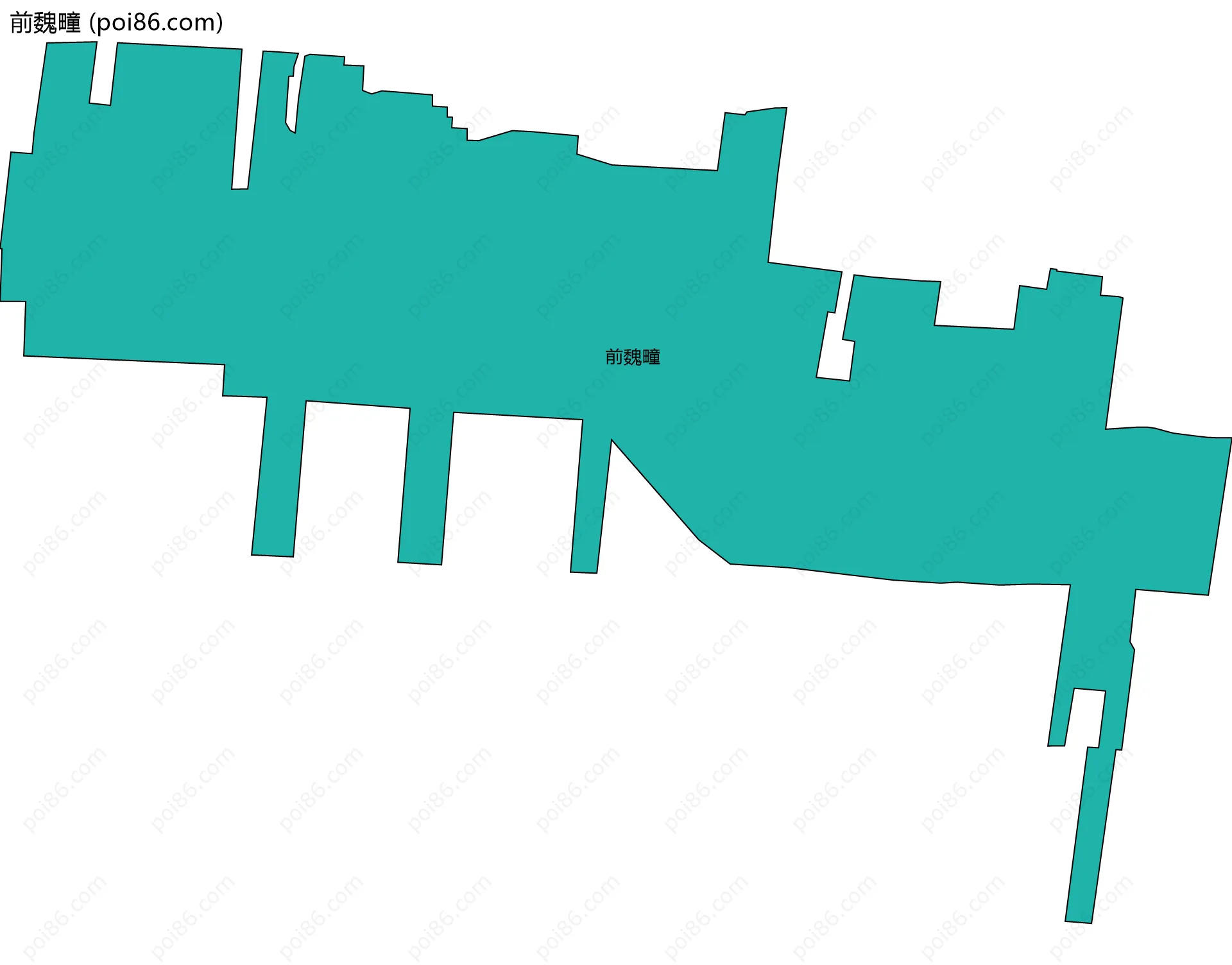 前魏疃边界地图