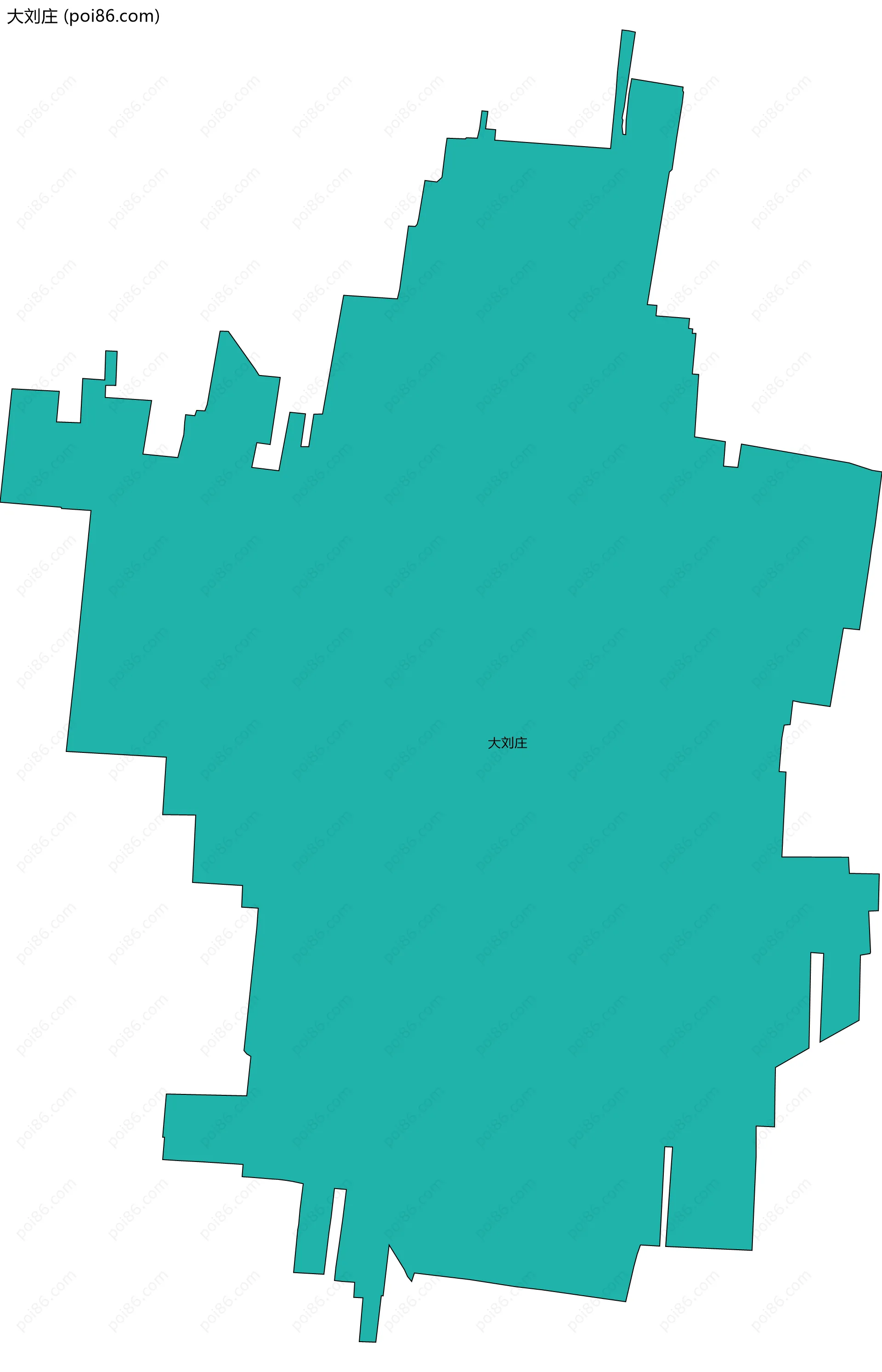 大刘庄边界地图