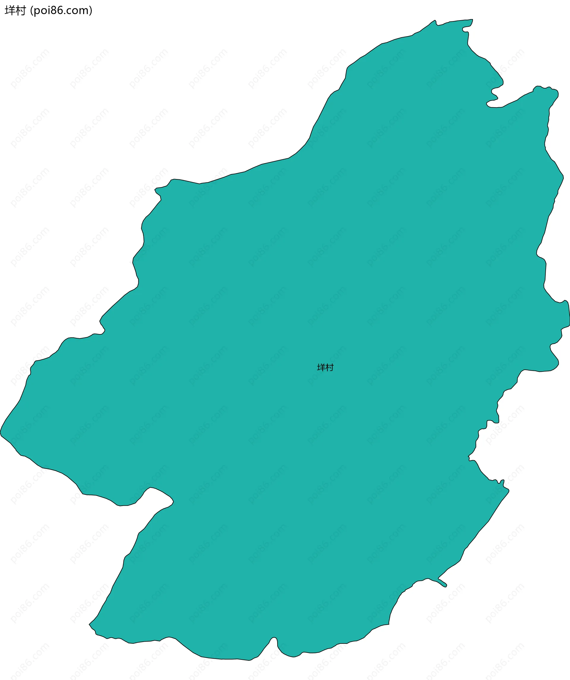 垟村边界地图