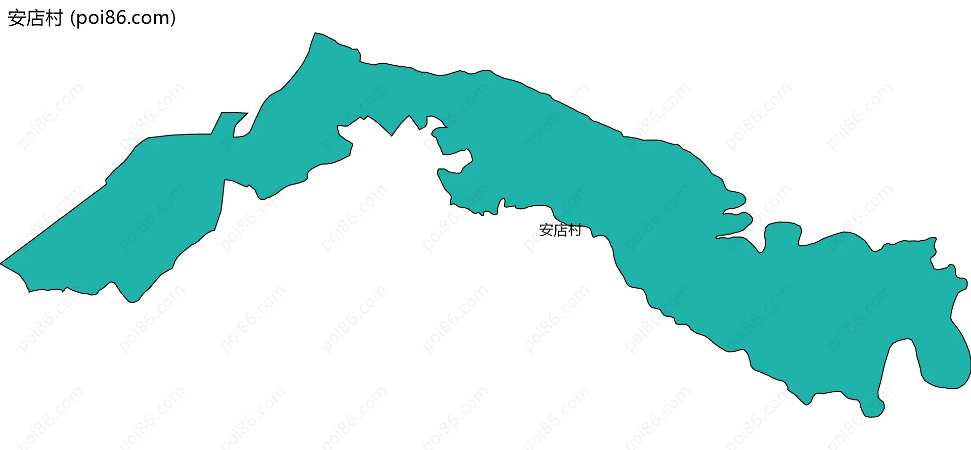 安店村边界地图