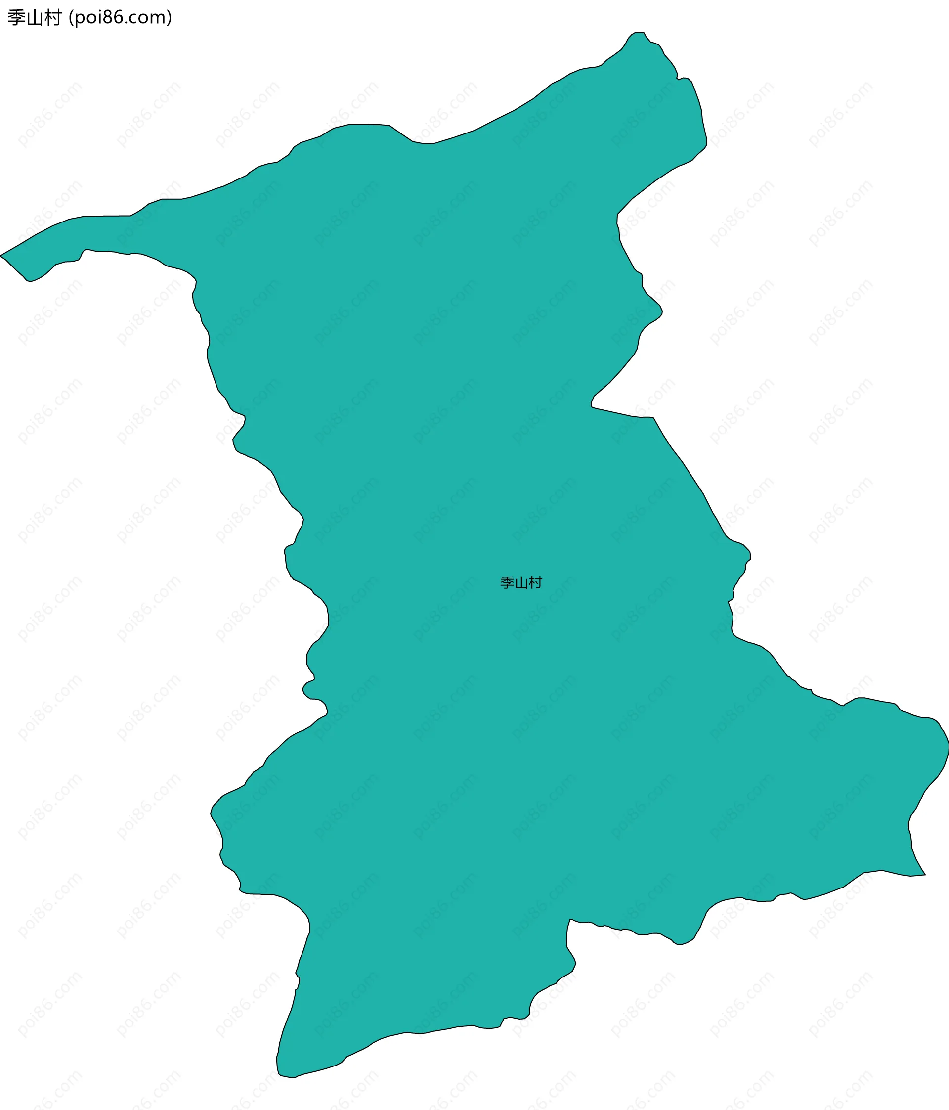 季山村边界地图