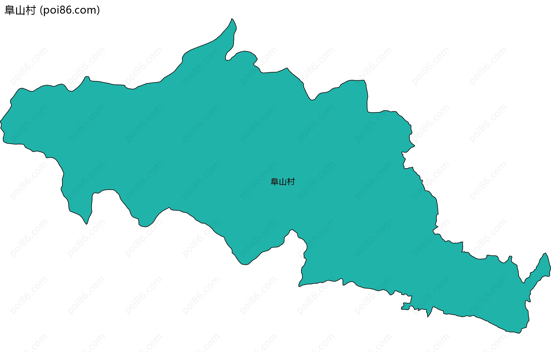 阜山村边界地图