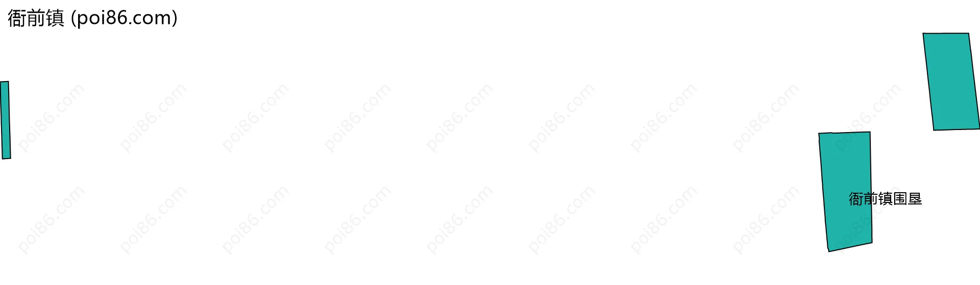 衙前镇边界地图(五级行政区划)