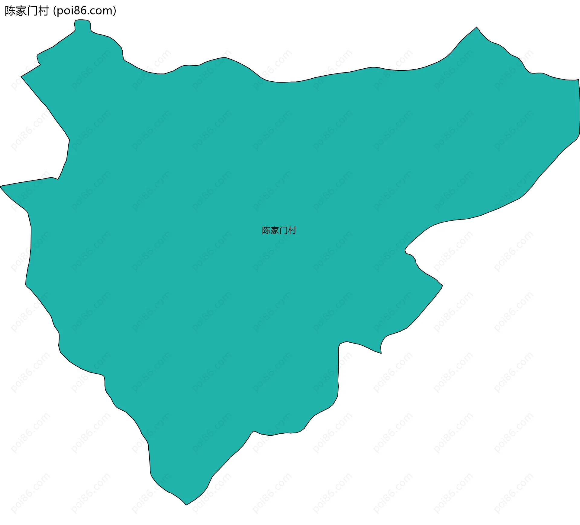 陈家门村边界地图