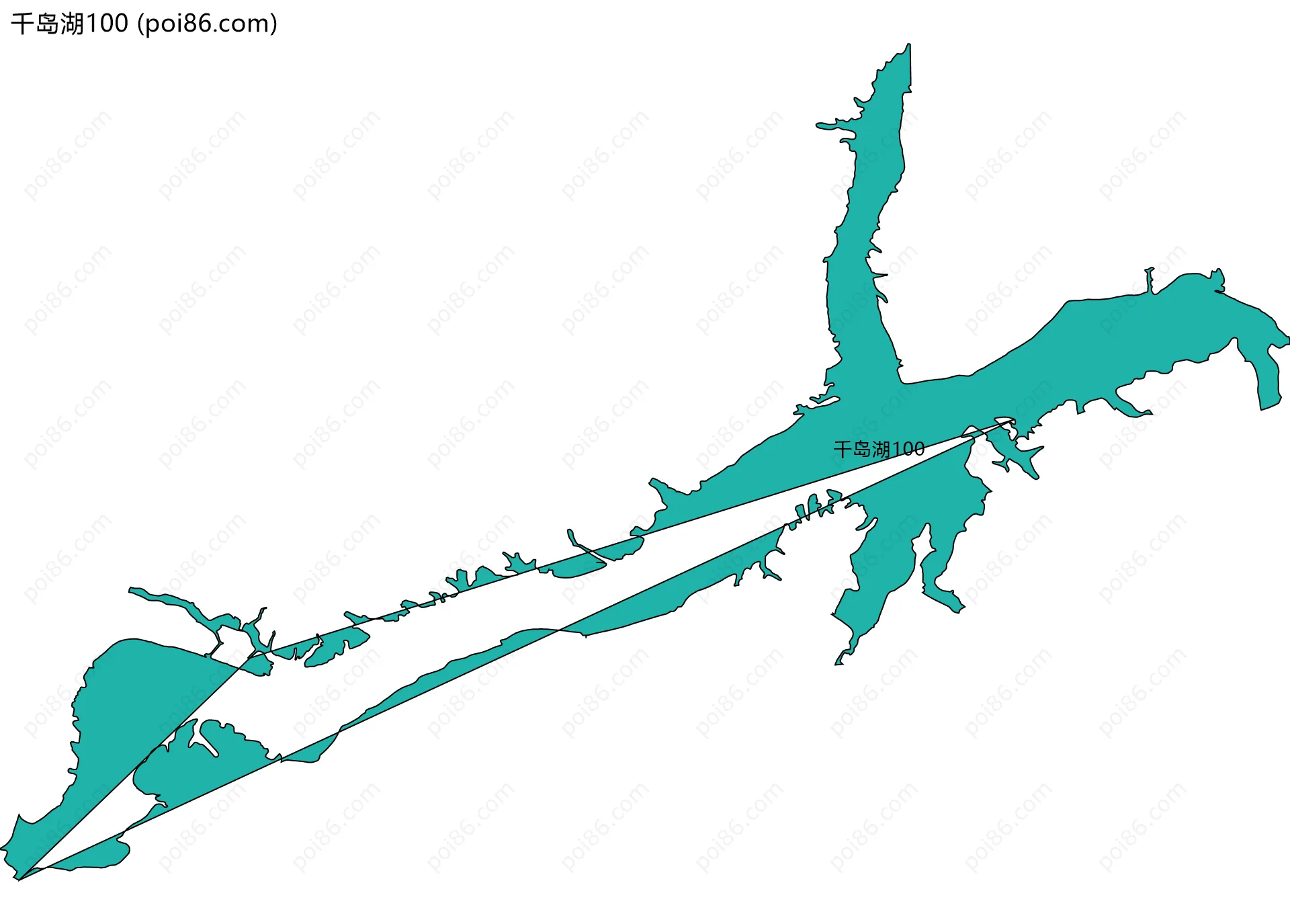 千岛湖100边界地图