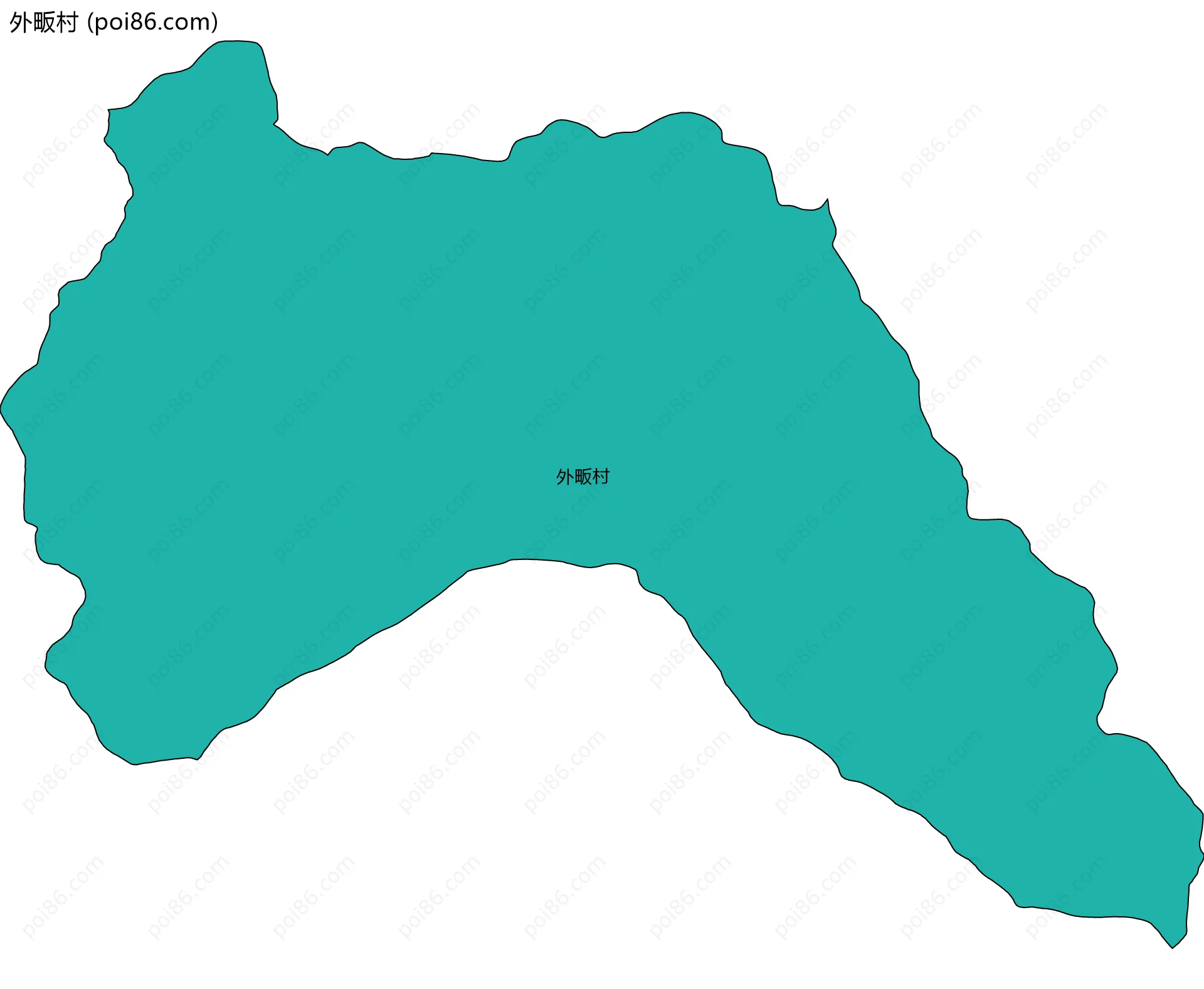 外畈村边界地图