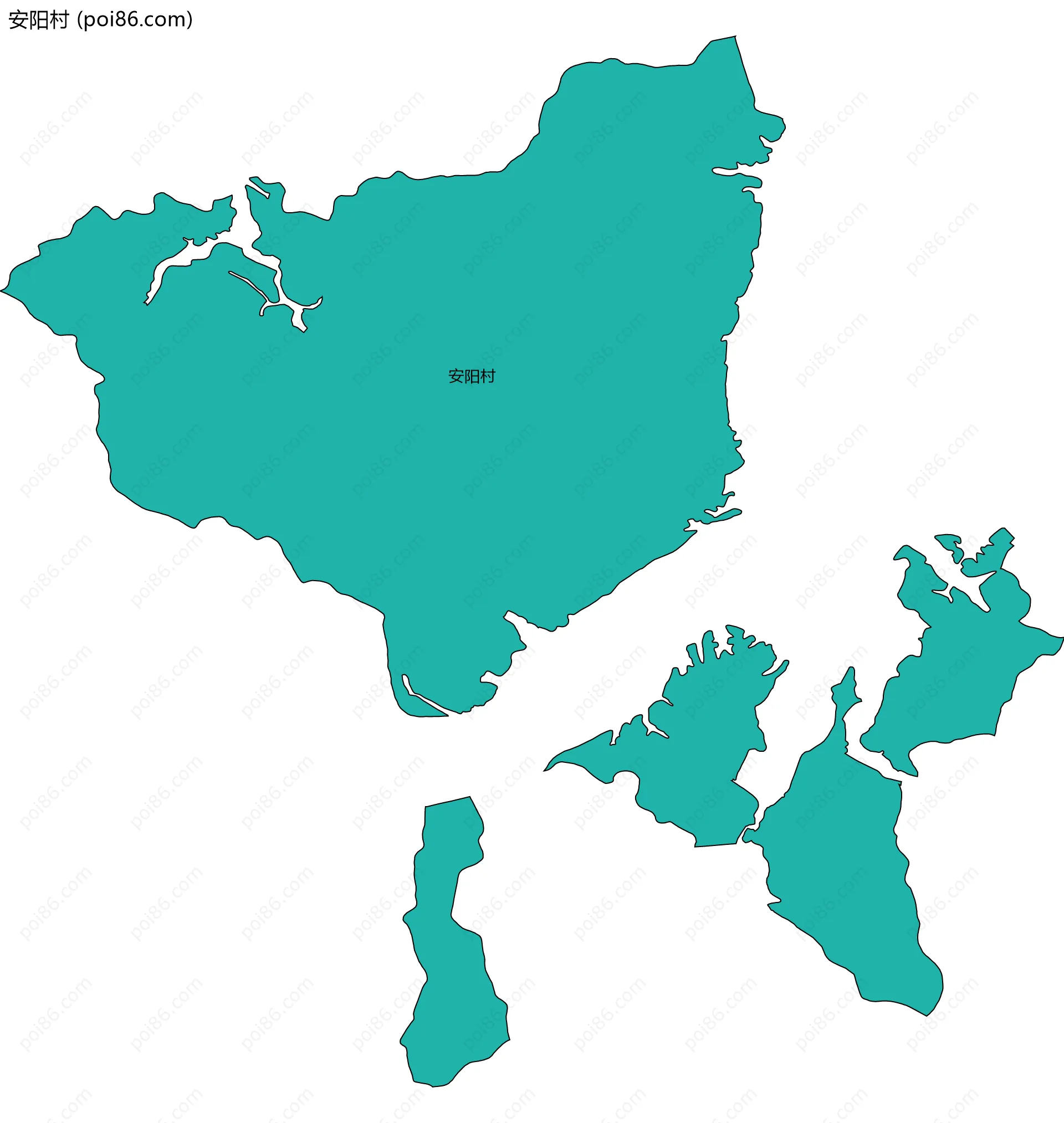 安阳村边界地图