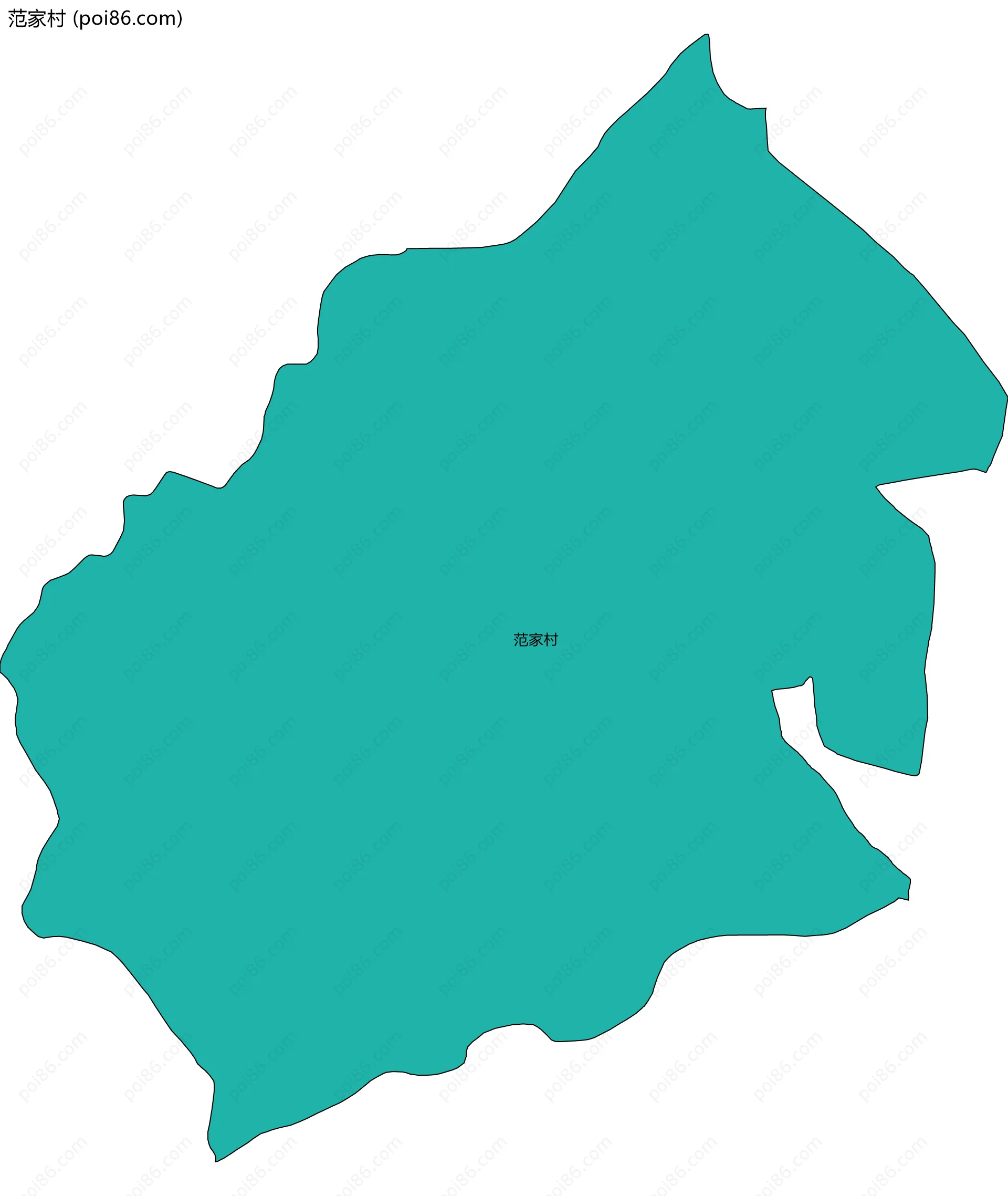 范家村边界地图