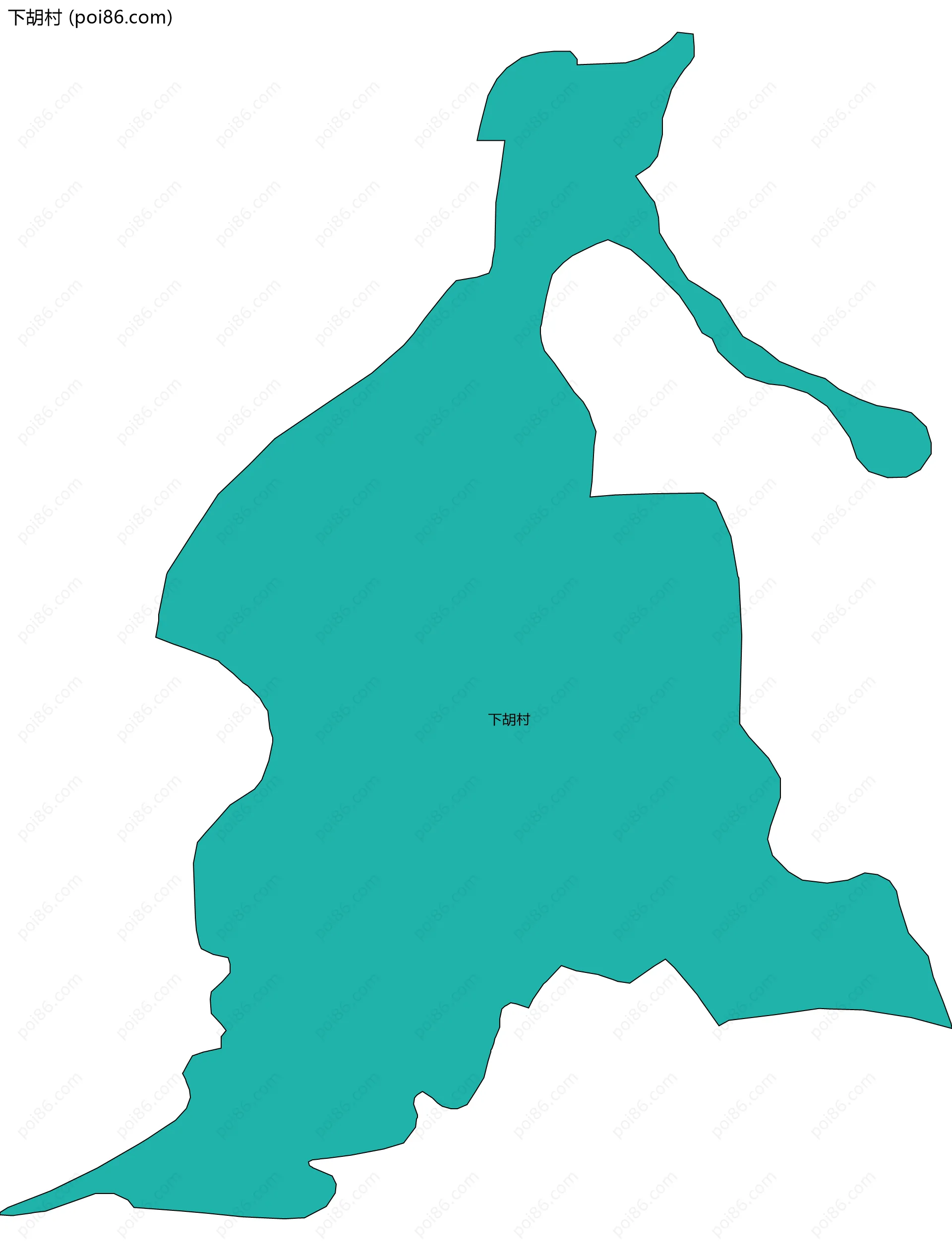 下胡村边界地图