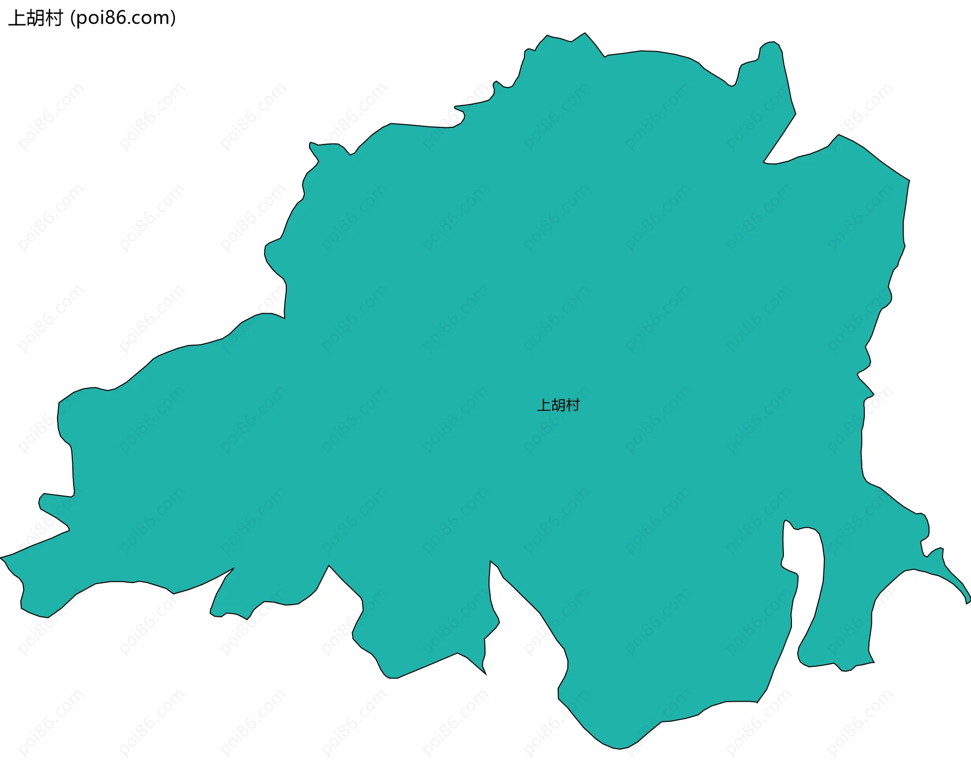 上胡村边界地图