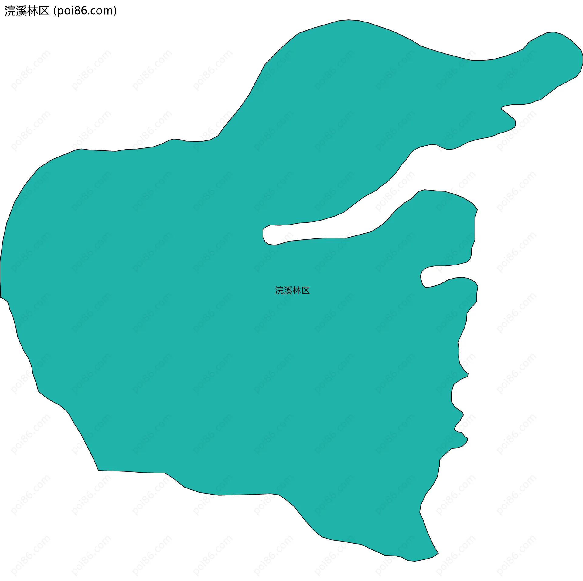 浣溪林区边界地图