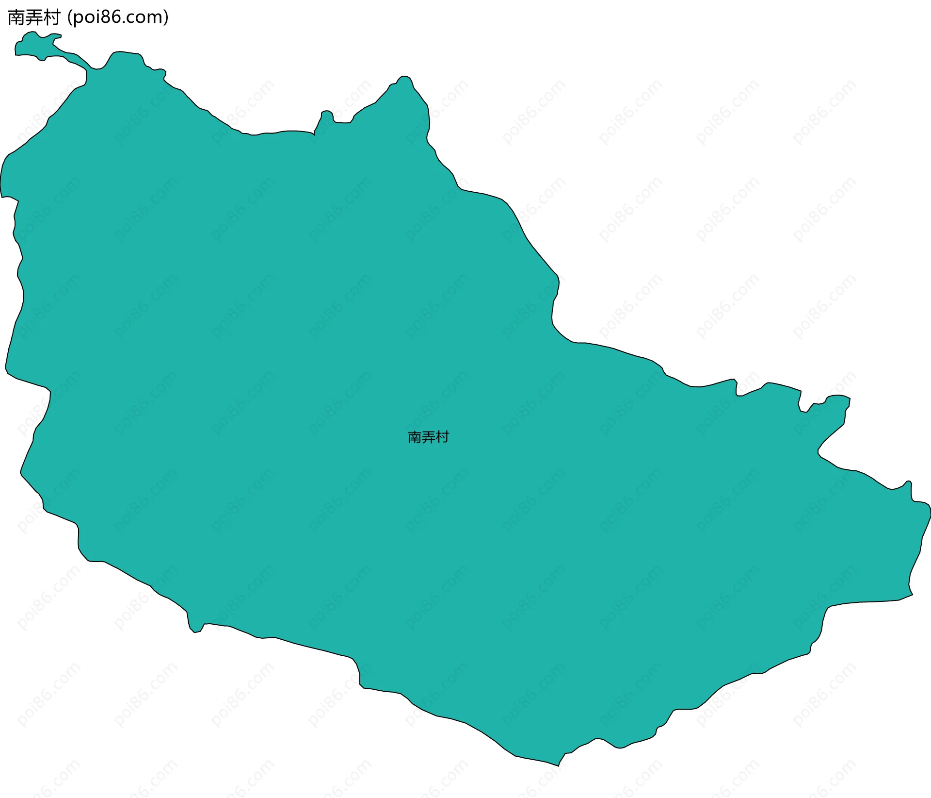 南弄村边界地图